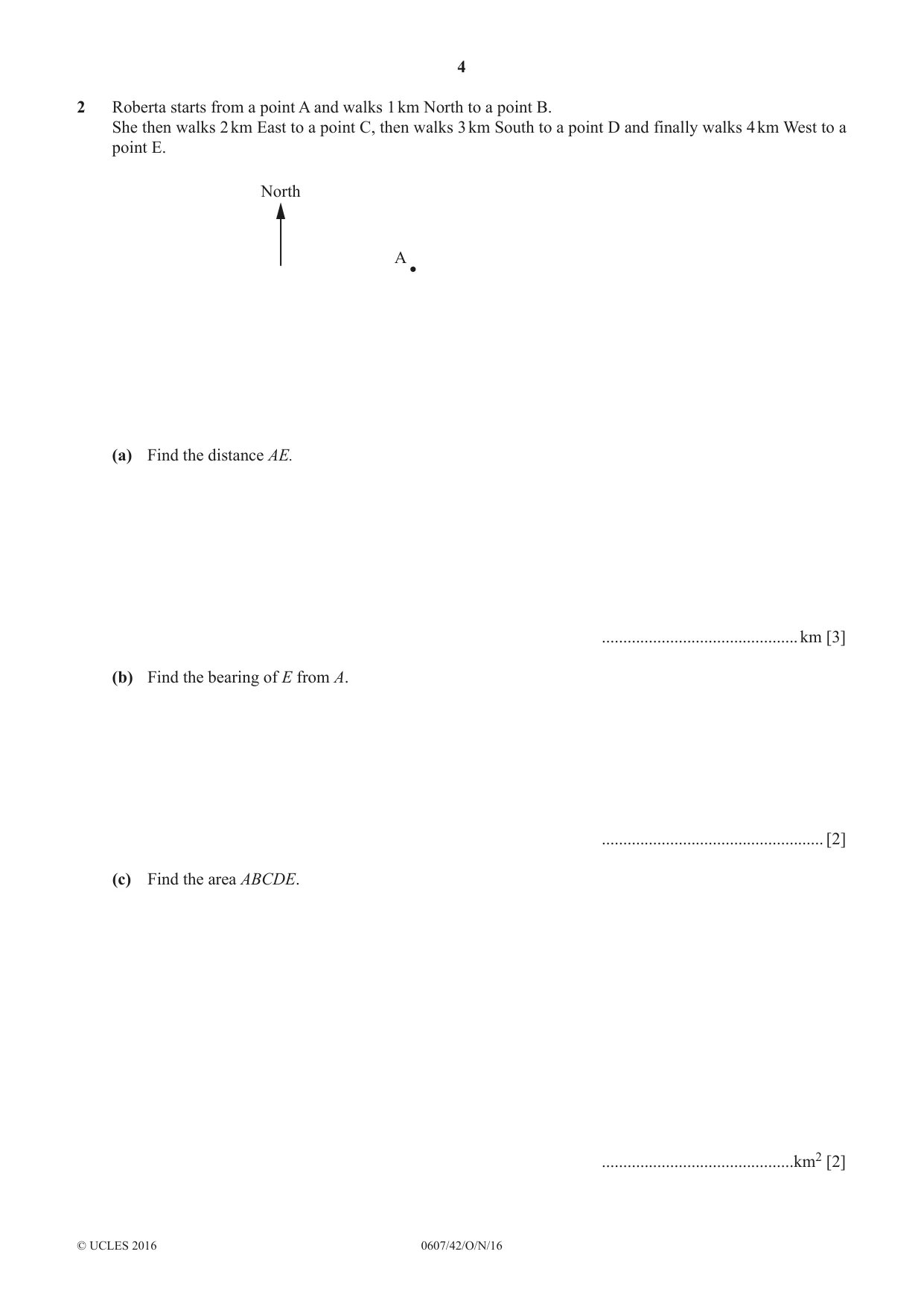 Cambridge IGCSE Mathematics - International 0607 2016 Oct/Nov Paper 4 · Variant 2 question paper, page 4 of 16