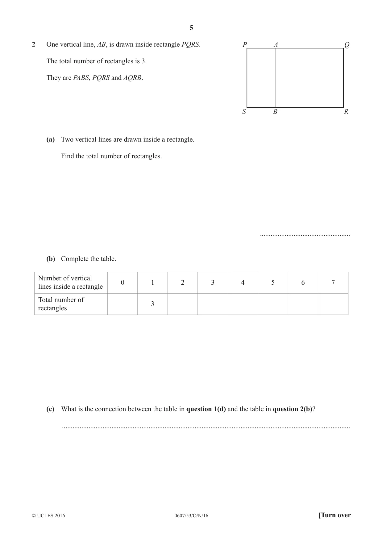 Cambridge IGCSE Mathematics - International 0607 2016 Oct/Nov Paper 5 · Variant 3 question paper, page 5 of 8