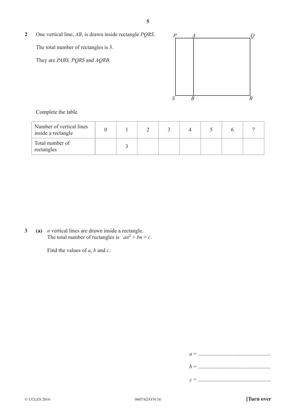 Cambridge IGCSE Mathematics - International 0607 2016 Oct/Nov Paper 6 · Variant 2 question paper, page 5 of 12