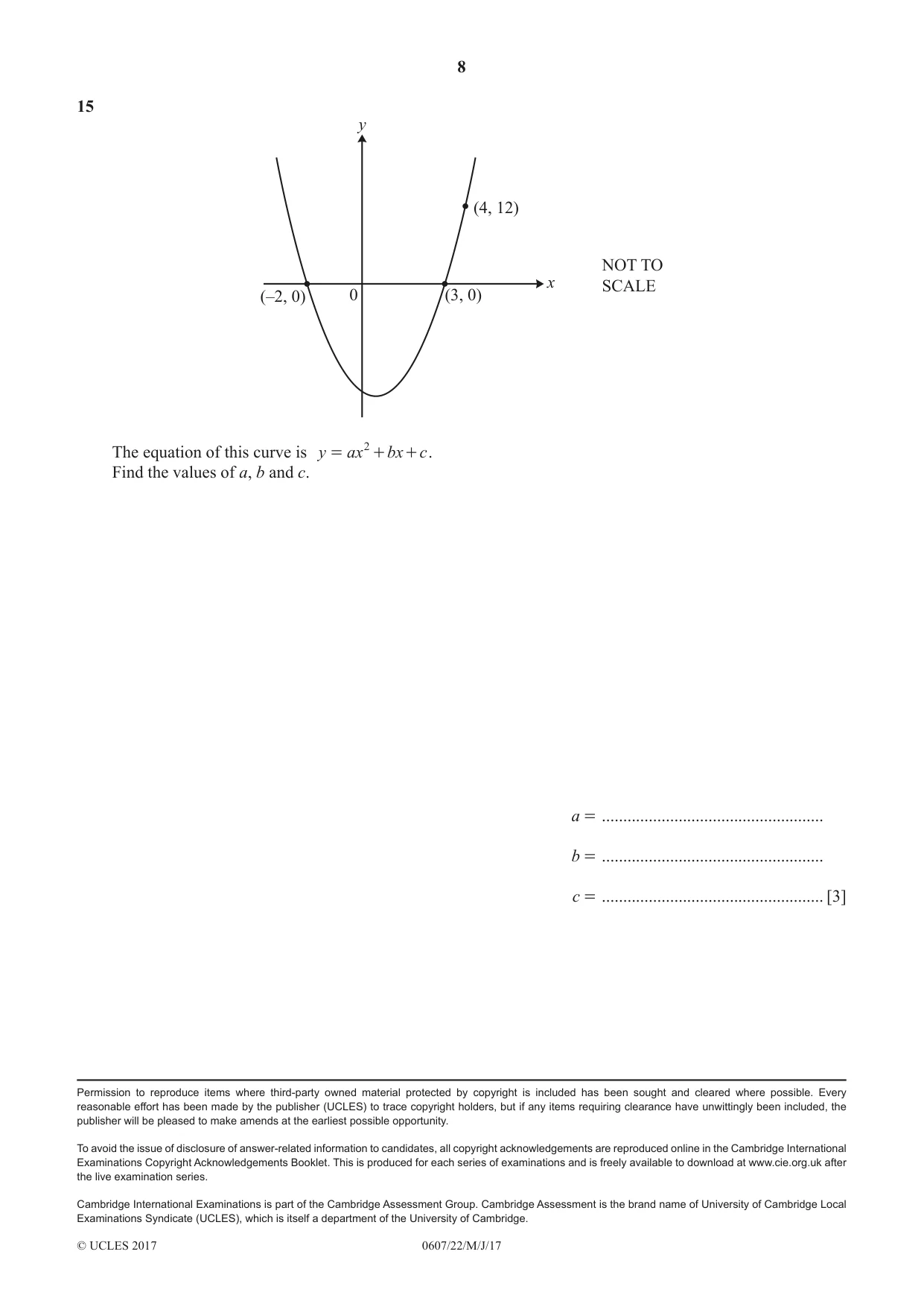 Cambridge IGCSE Mathematics - International 0607 2017 May/June Paper 2 · Variant 2 question paper, page 8 of 8