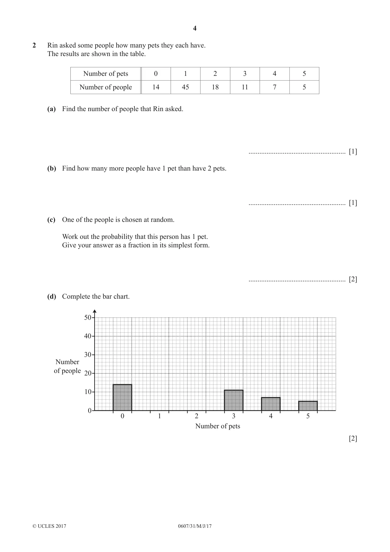 Cambridge IGCSE Mathematics - International 0607 2017 May/June Paper 3 · Variant 1 question paper, page 4 of 16