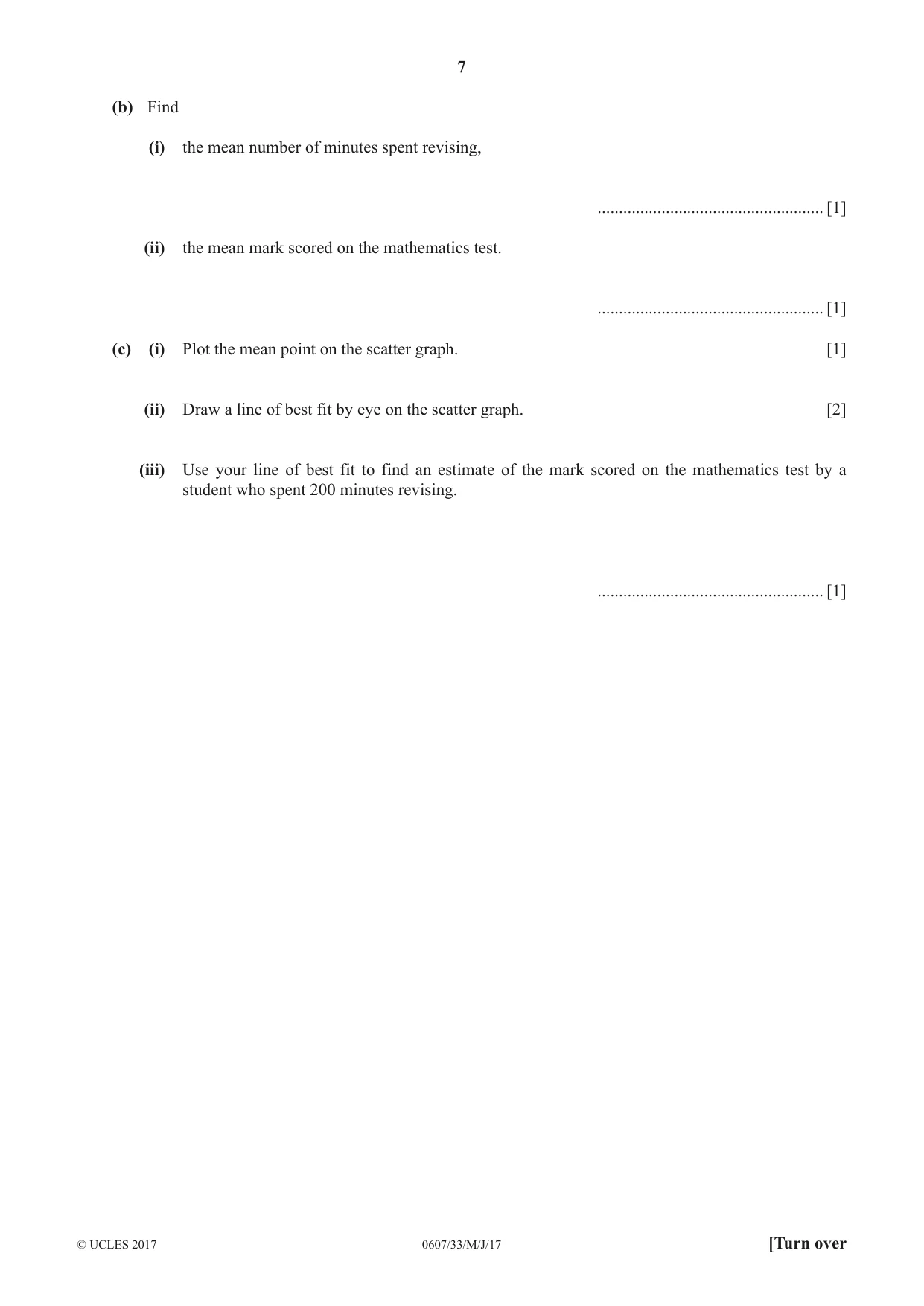 Cambridge IGCSE Mathematics - International 0607 2017 May/June Paper 3 · Variant 3 question paper, page 7 of 16