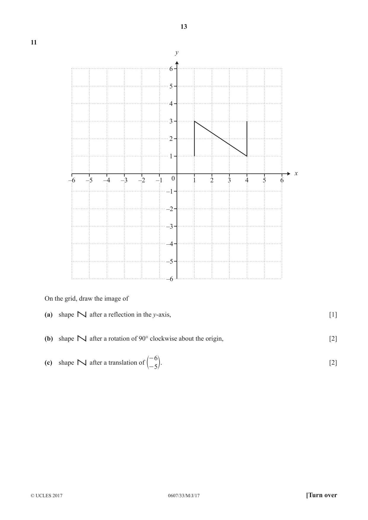 Cambridge IGCSE Mathematics - International 0607 2017 May/June Paper 3 · Variant 3 question paper, page 13 of 16