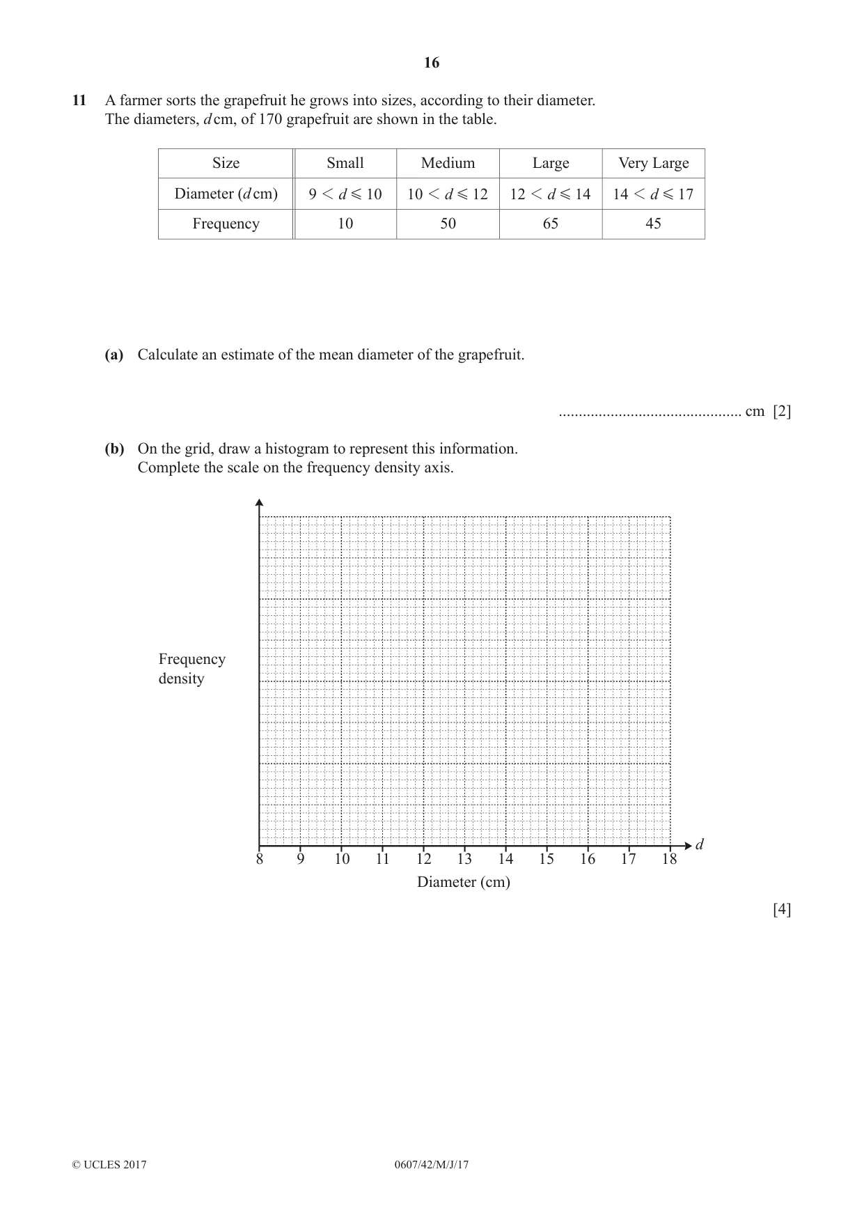 Cambridge IGCSE Mathematics - International 0607 2017 May/June Paper 4 · Variant 2 question paper, page 16 of 20