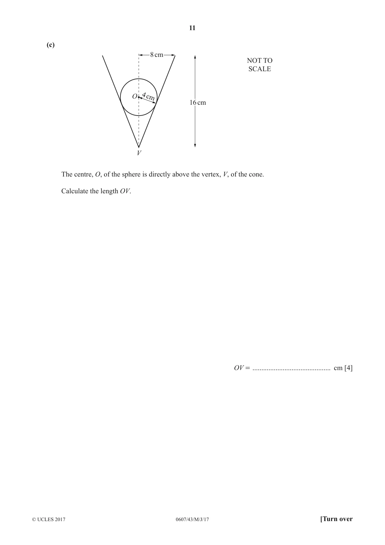 Cambridge IGCSE Mathematics - International 0607 2017 May/June Paper 4 · Variant 3 question paper, page 11 of 20