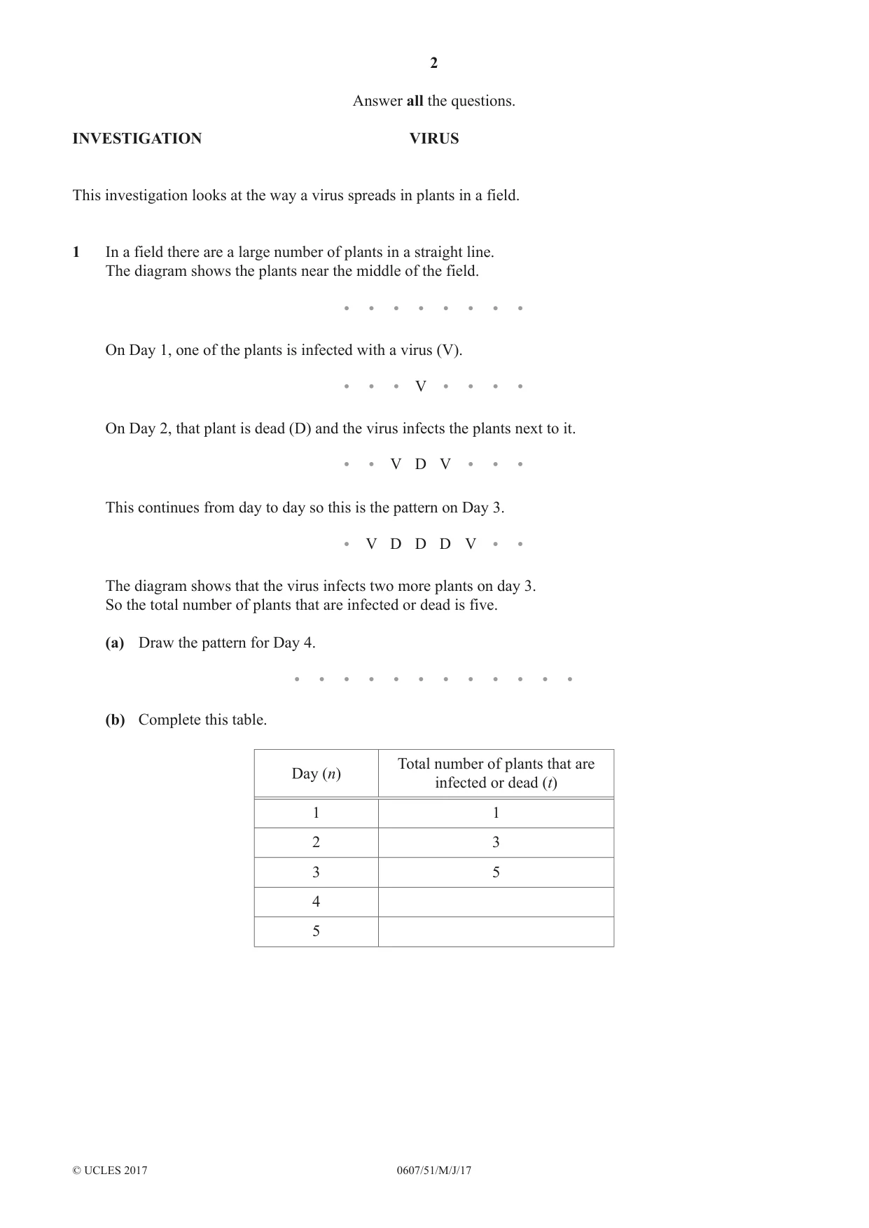 Cambridge IGCSE Mathematics - International 0607 2017 May/June Paper 5 · Variant 1 question paper, page 2 of 8