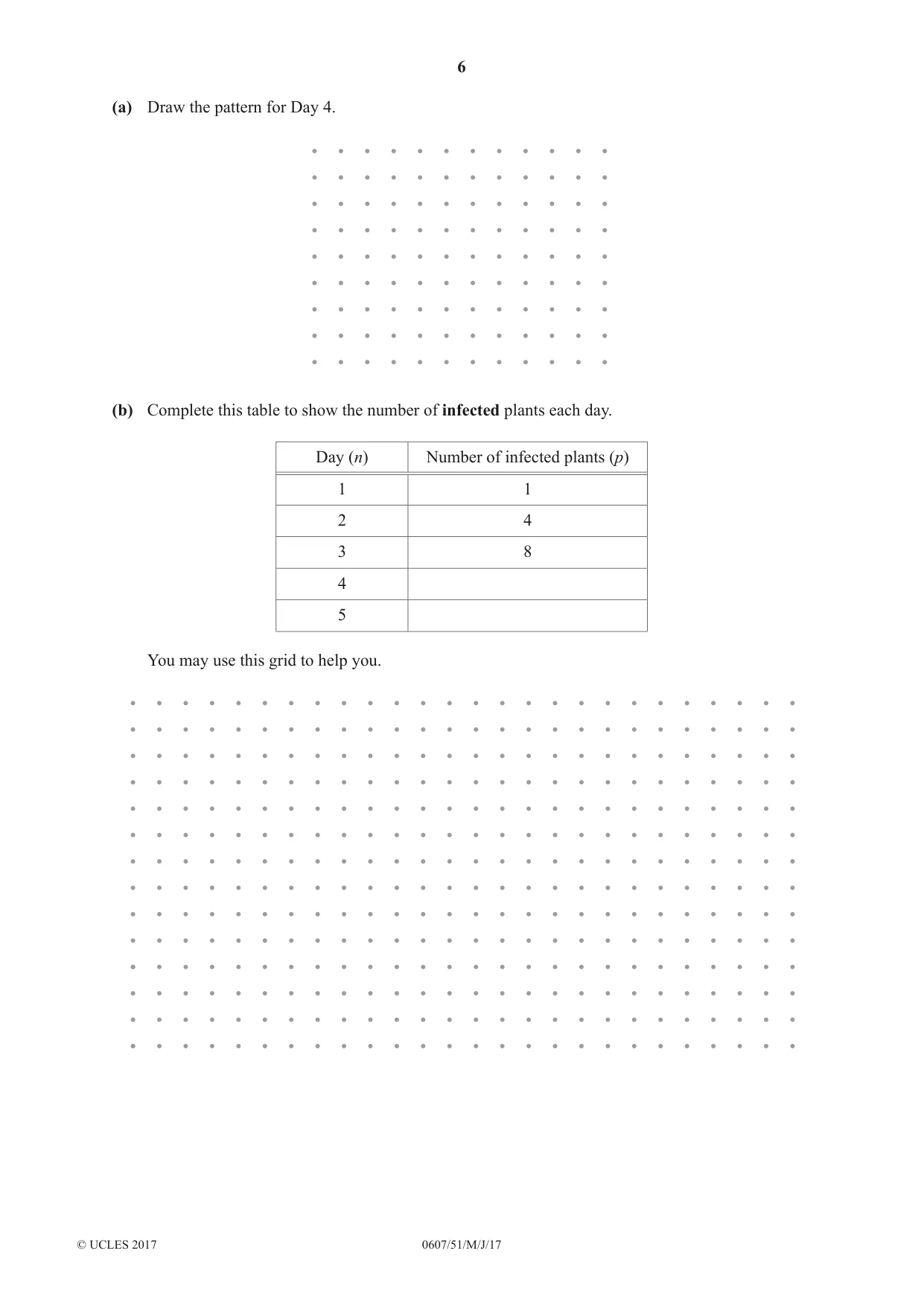Cambridge IGCSE Mathematics - International 0607 2017 May/June Paper 5 · Variant 1 question paper, page 6 of 8