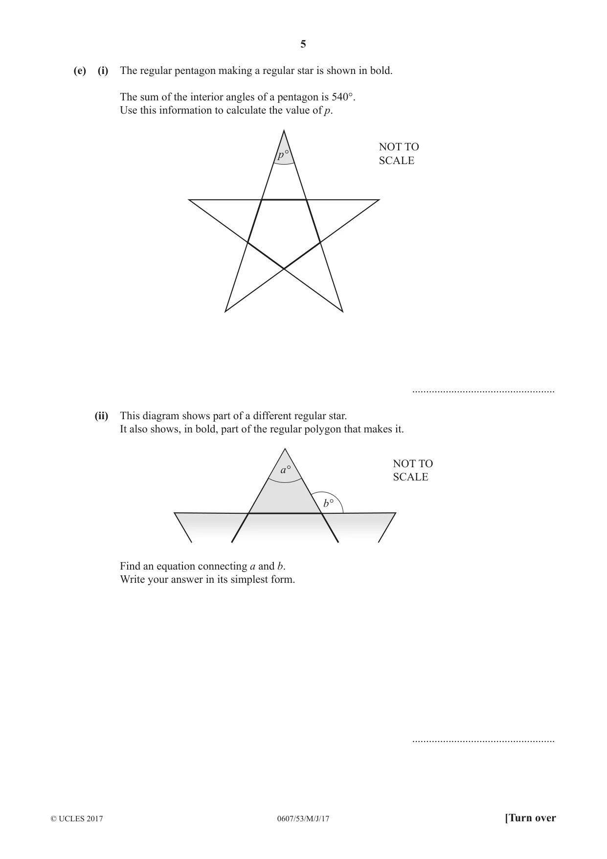 Cambridge IGCSE Mathematics - International 0607 2017 May/June Paper 5 · Variant 3 question paper, page 5 of 12