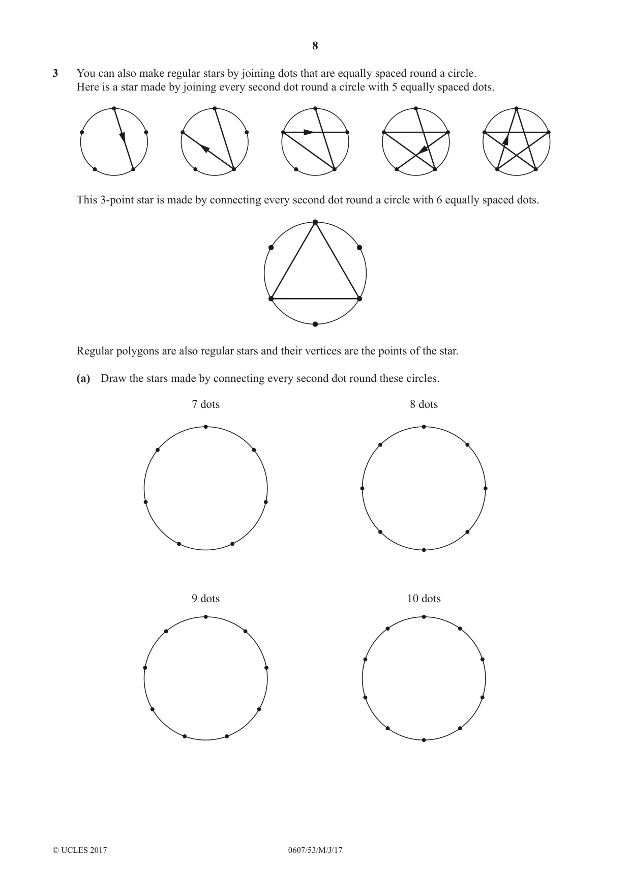 Cambridge IGCSE Mathematics - International 0607 2017 May/June Paper 5 · Variant 3 question paper, page 8 of 12