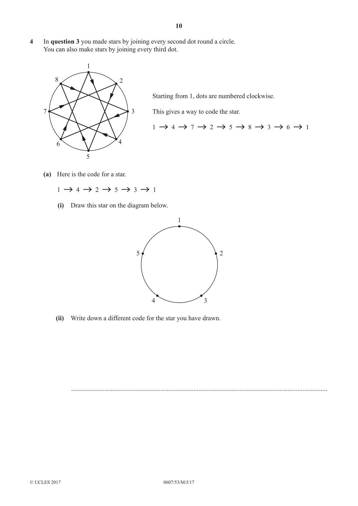 Cambridge IGCSE Mathematics - International 0607 2017 May/June Paper 5 · Variant 3 question paper, page 10 of 12