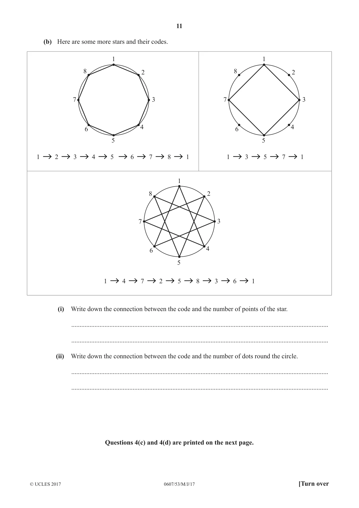 Cambridge IGCSE Mathematics - International 0607 2017 May/June Paper 5 · Variant 3 question paper, page 11 of 12