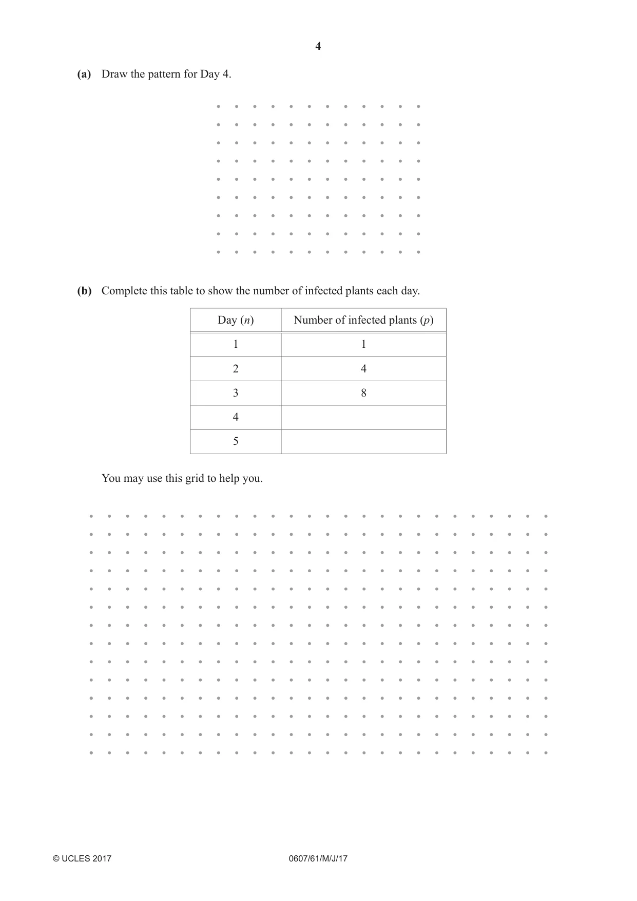 Cambridge IGCSE Mathematics - International 0607 2017 May/June Paper 6 · Variant 1 question paper, page 4 of 12
