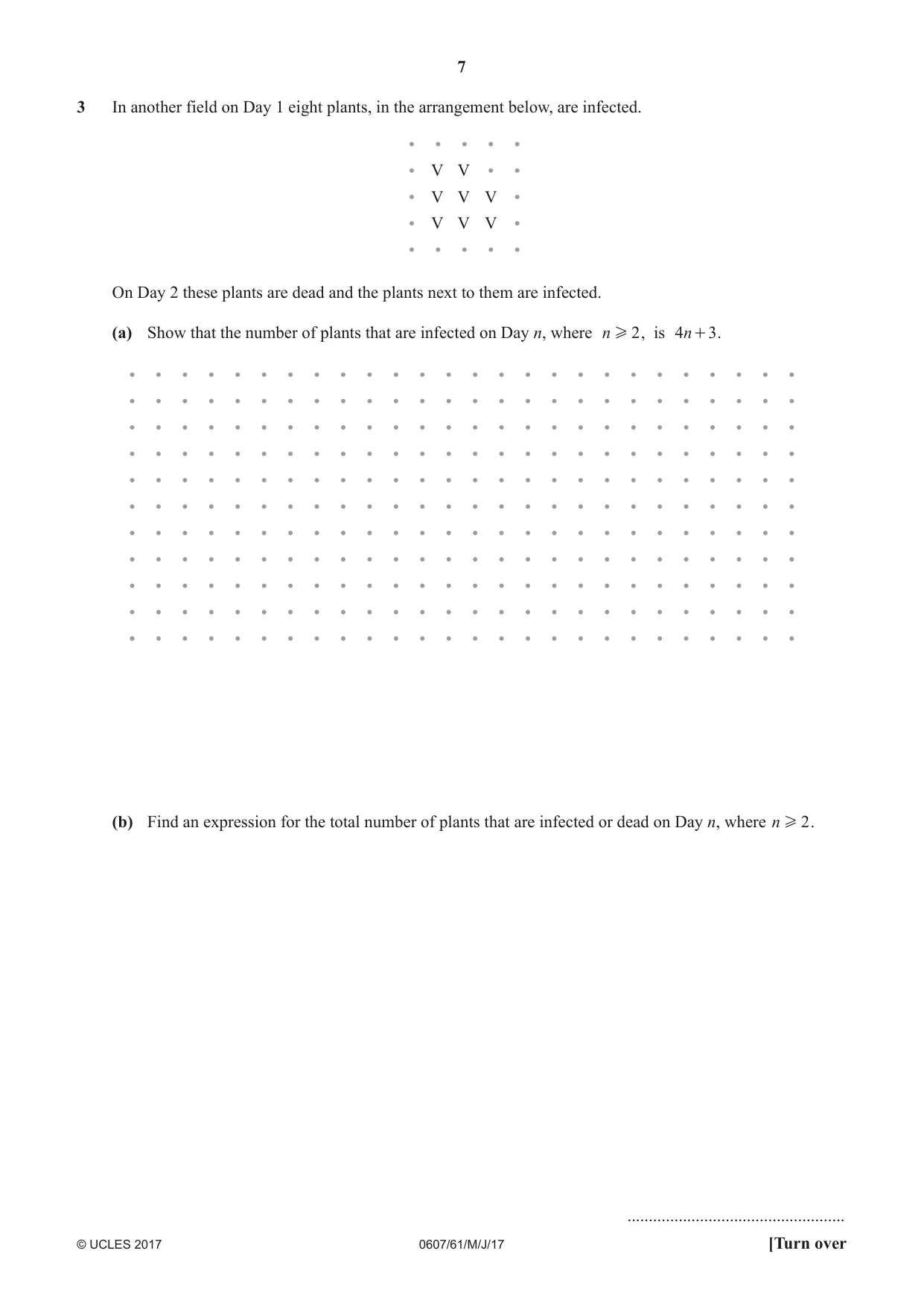 Cambridge IGCSE Mathematics - International 0607 2017 May/June Paper 6 · Variant 1 question paper, page 7 of 12