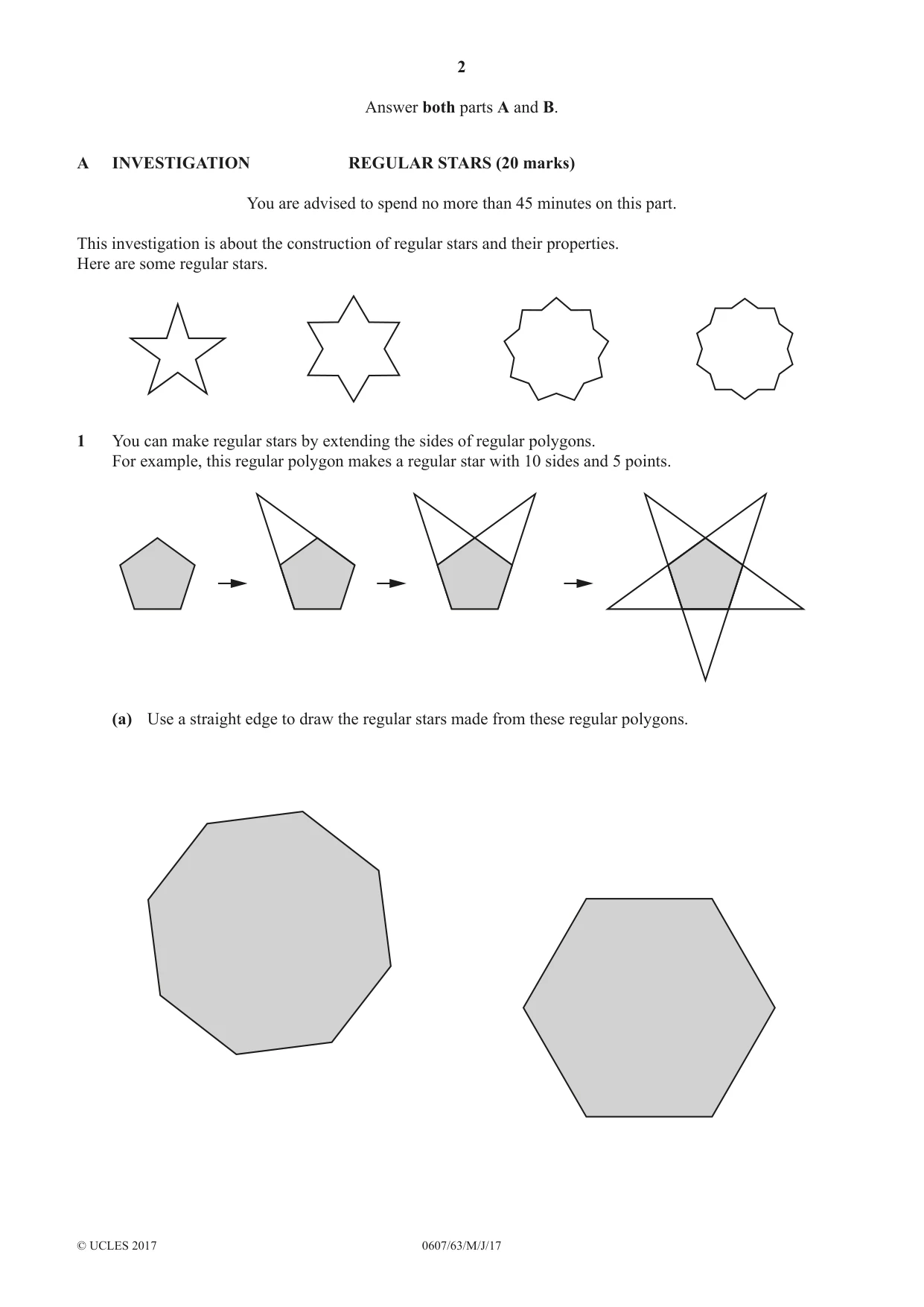 Cambridge IGCSE Mathematics - International 0607 2017 May/June Paper 6 · Variant 3 question paper, page 2 of 16