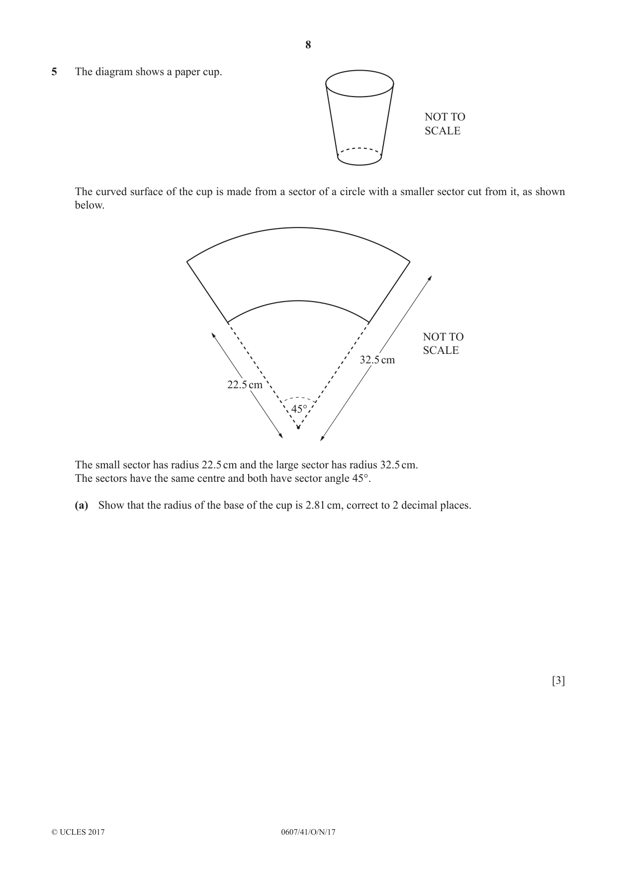 Cambridge IGCSE Mathematics - International 0607 2017 Oct/Nov Paper 4 · Variant 1 question paper, page 8 of 20