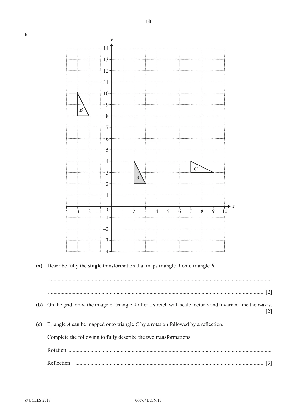 Cambridge IGCSE Mathematics - International 0607 2017 Oct/Nov Paper 4 · Variant 1 question paper, page 10 of 20