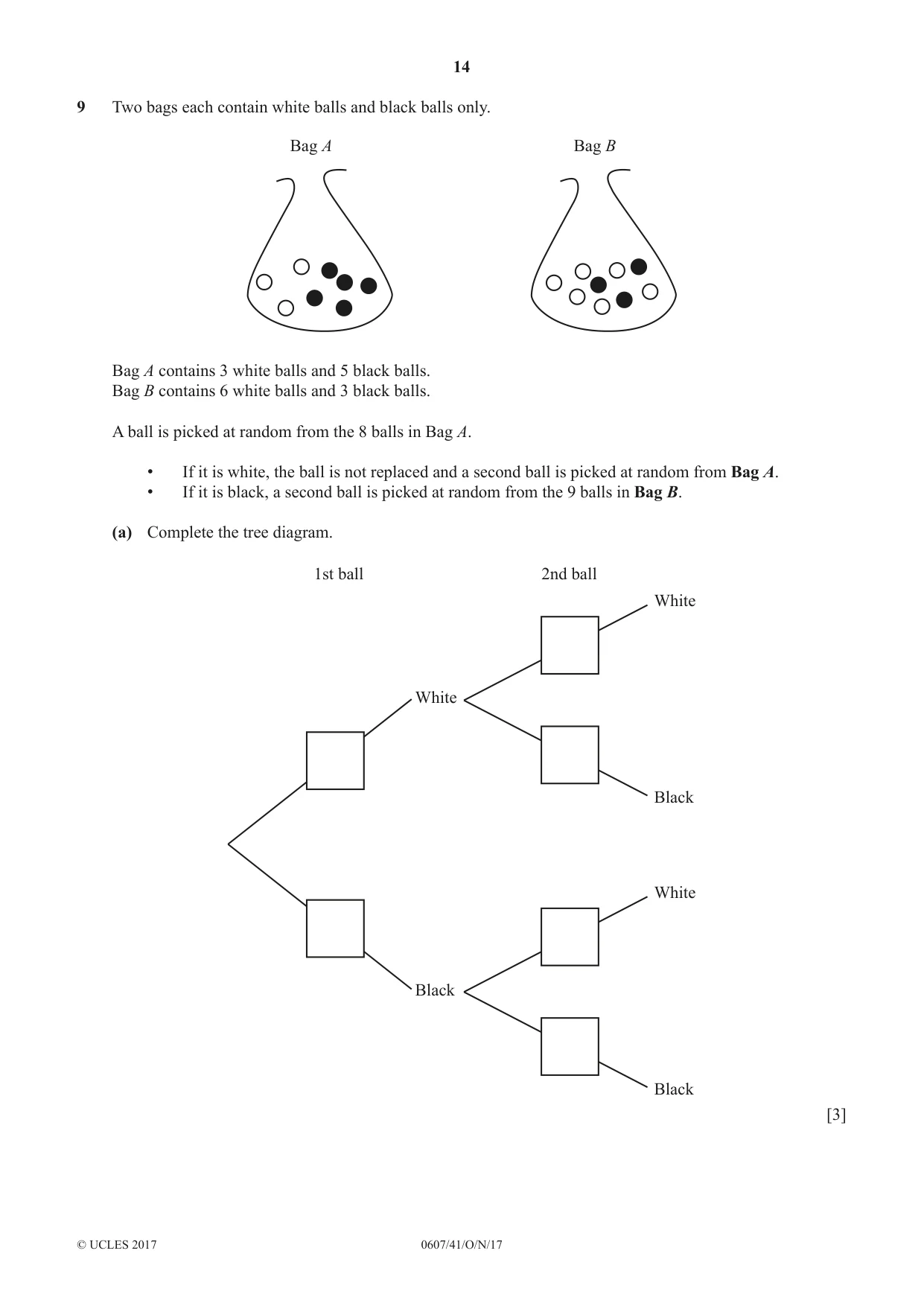 Cambridge IGCSE Mathematics - International 0607 2017 Oct/Nov Paper 4 · Variant 1 question paper, page 14 of 20