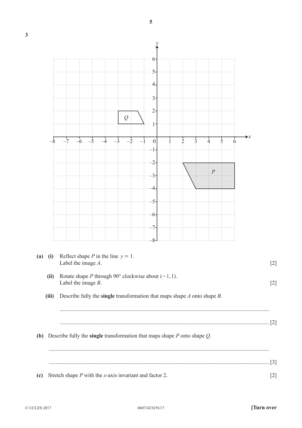 Cambridge IGCSE Mathematics - International 0607 2017 Oct/Nov Paper 4 · Variant 2 question paper, page 5 of 16