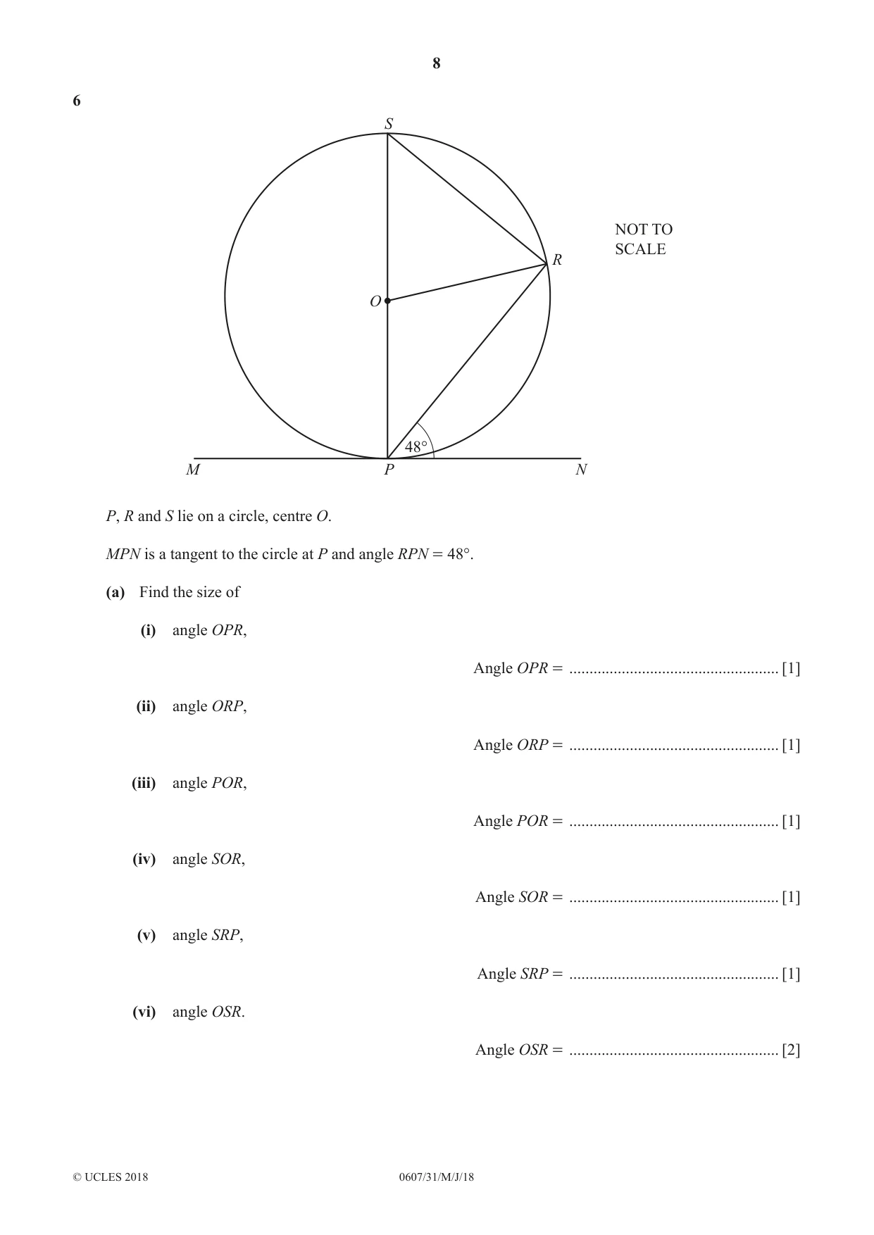 Cambridge IGCSE Mathematics - International 0607 2018 May/June Paper 3 · Variant 1 question paper, page 8 of 16