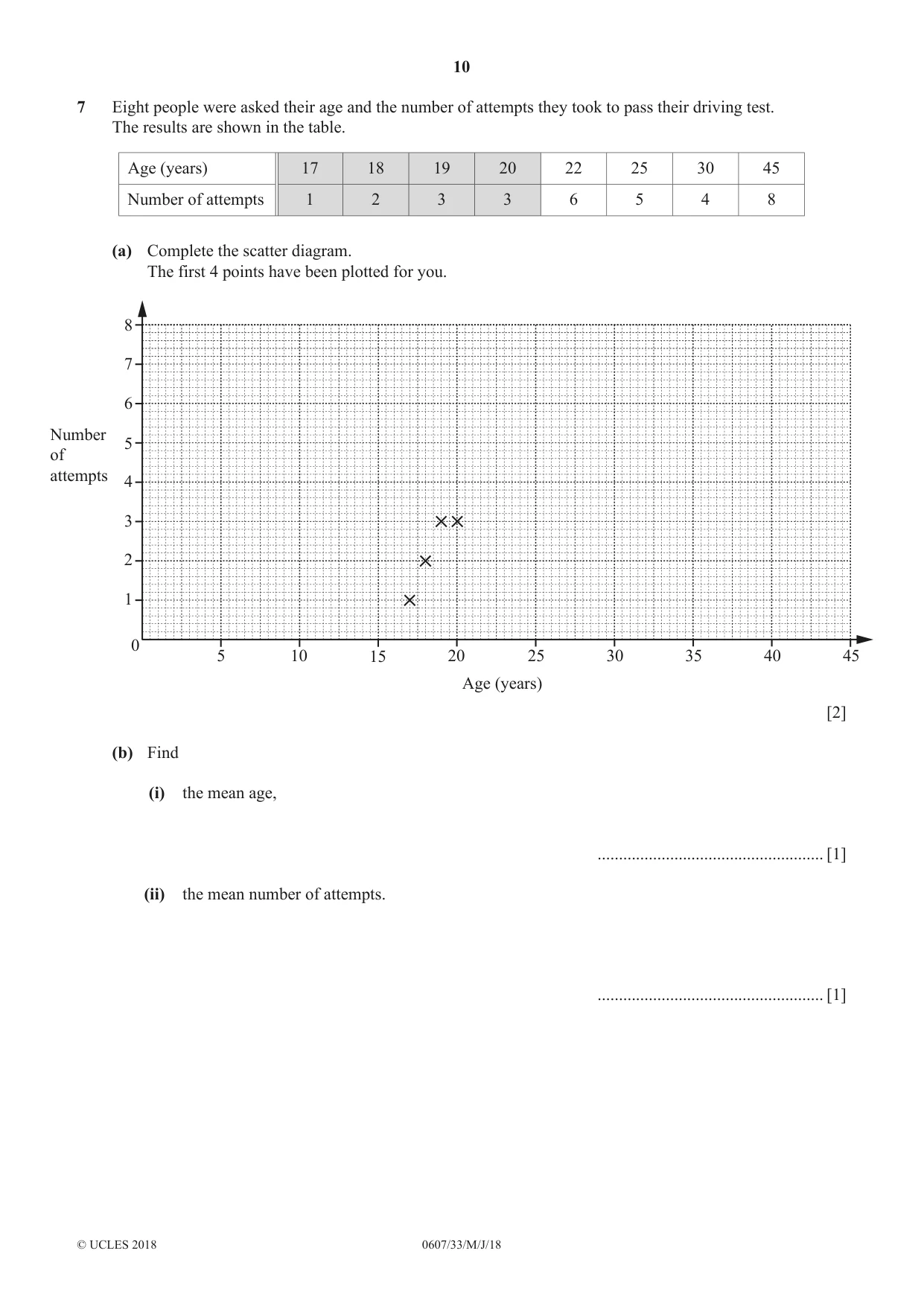 Cambridge IGCSE Mathematics - International 0607 2018 May/June Paper 3 · Variant 3 question paper, page 10 of 16
