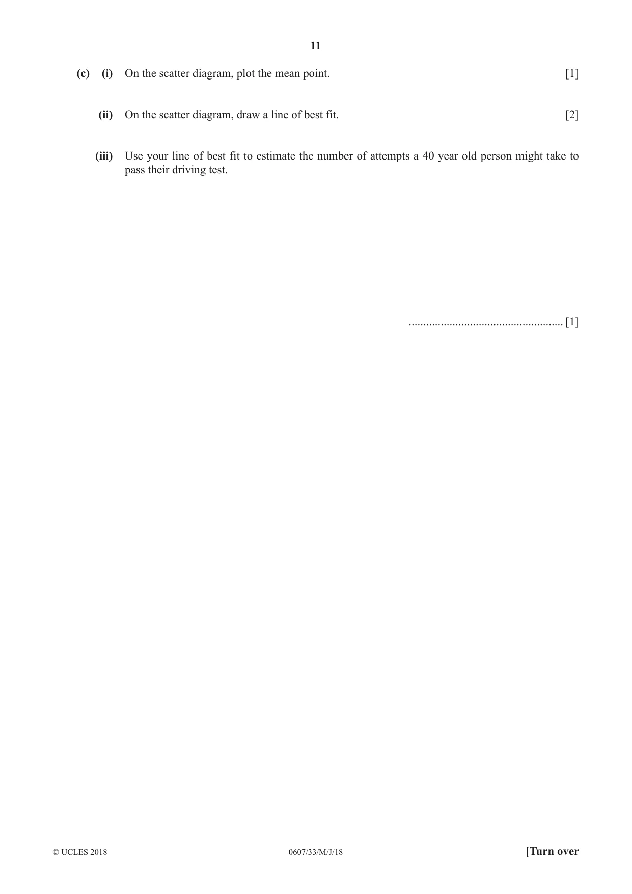 Cambridge IGCSE Mathematics - International 0607 2018 May/June Paper 3 · Variant 3 question paper, page 11 of 16