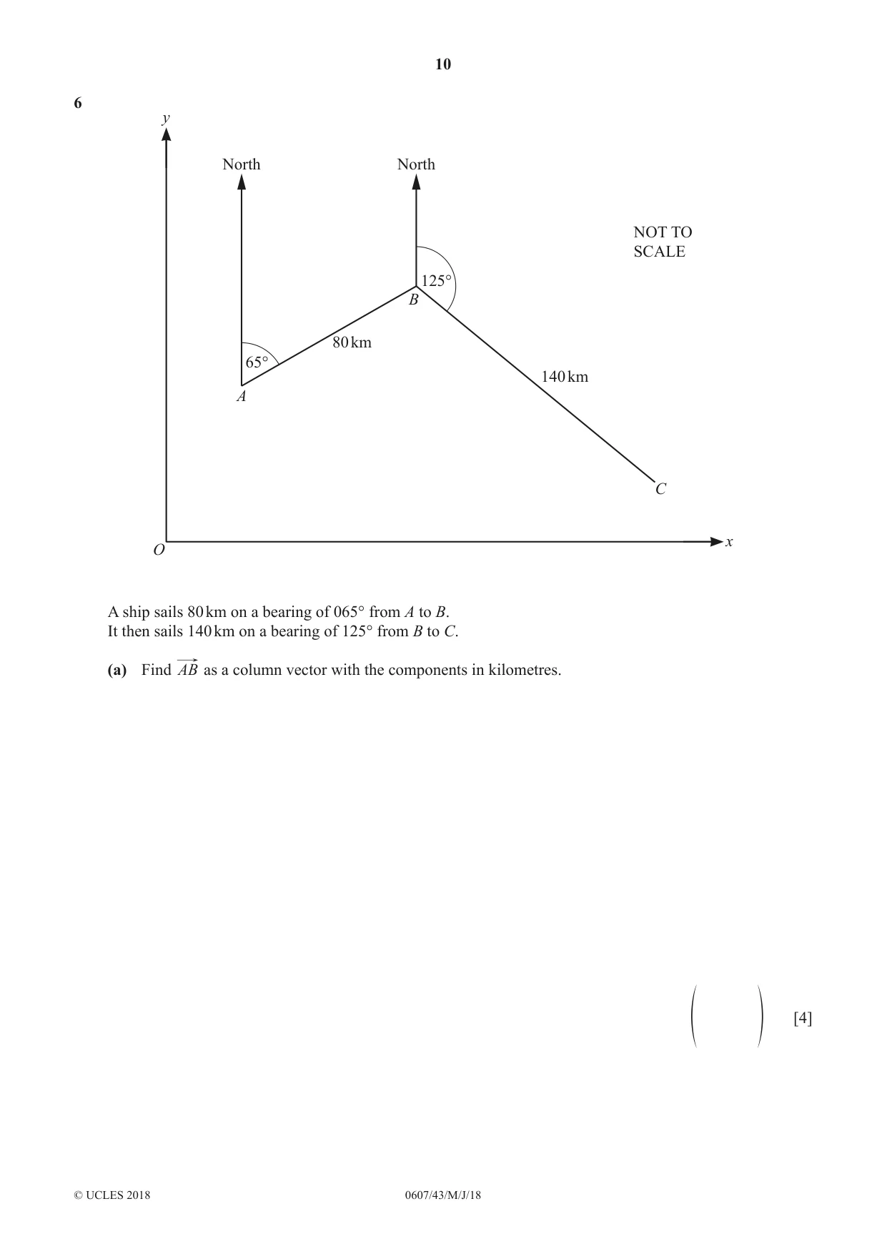 Cambridge IGCSE Mathematics - International 0607 2018 May/June Paper 4 · Variant 3 question paper, page 10 of 20