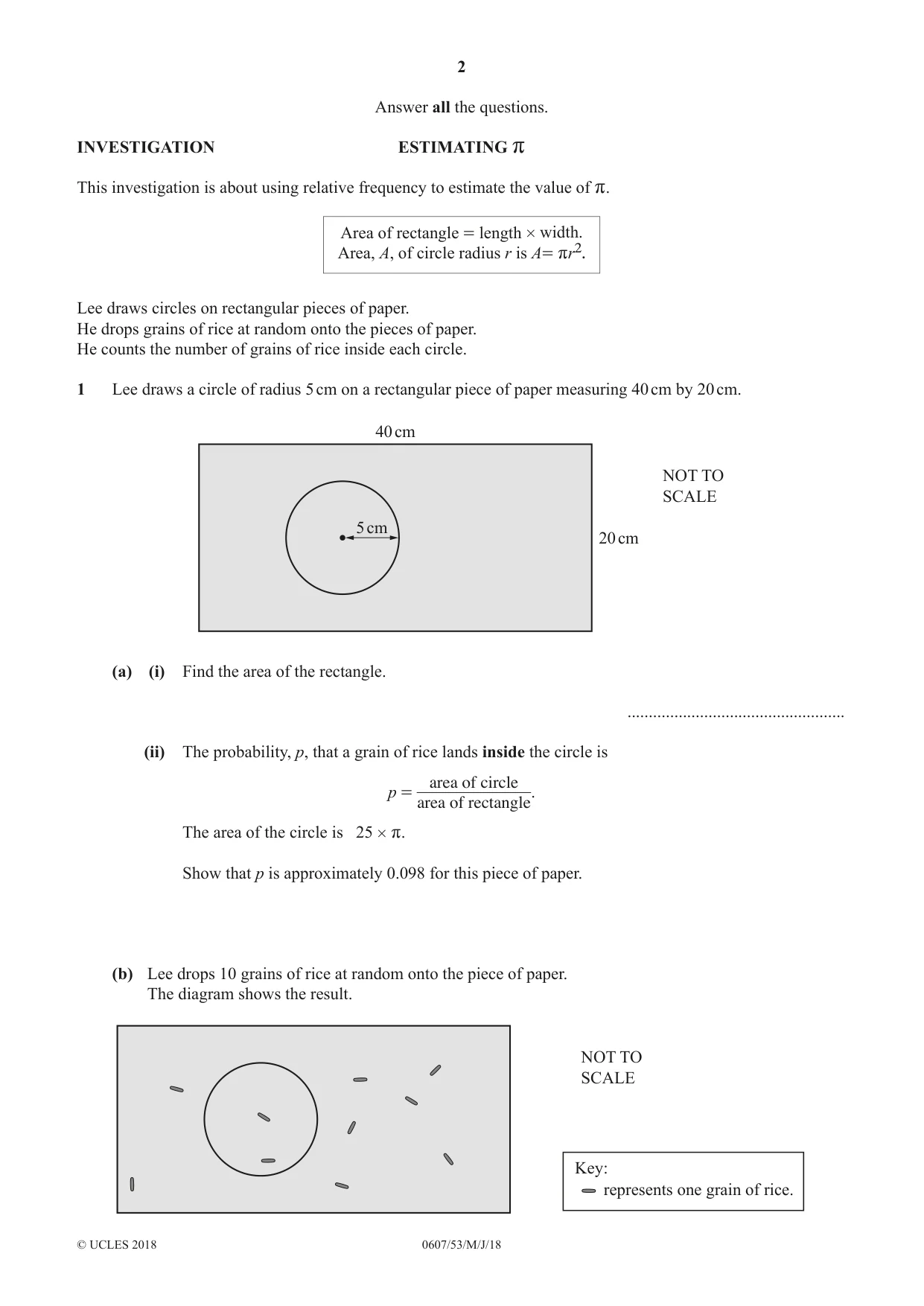 Cambridge IGCSE Mathematics - International 0607 2018 May/June Paper 5 · Variant 3 question paper, page 2 of 8