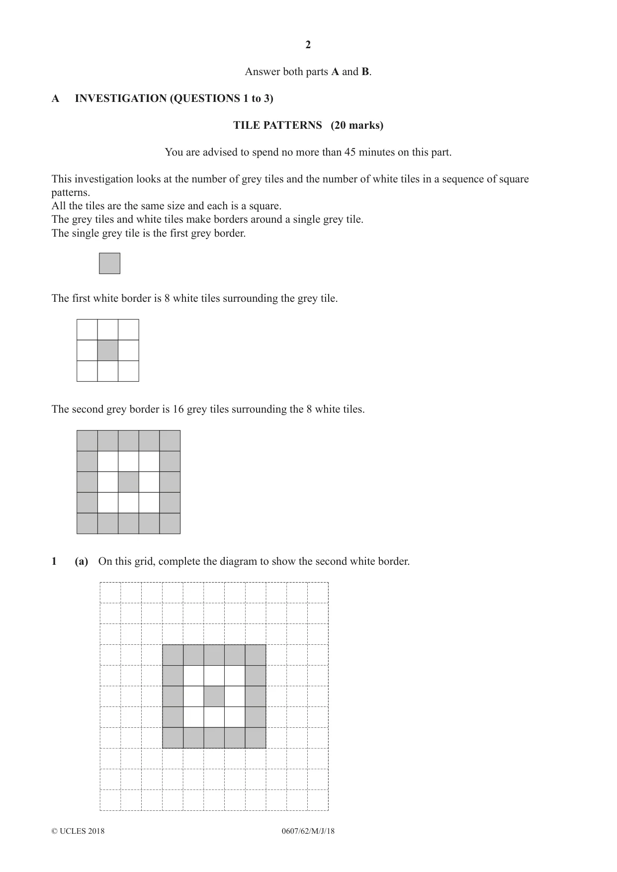 Cambridge IGCSE Mathematics - International 0607 2018 May/June Paper 6 · Variant 2 question paper, page 2 of 16