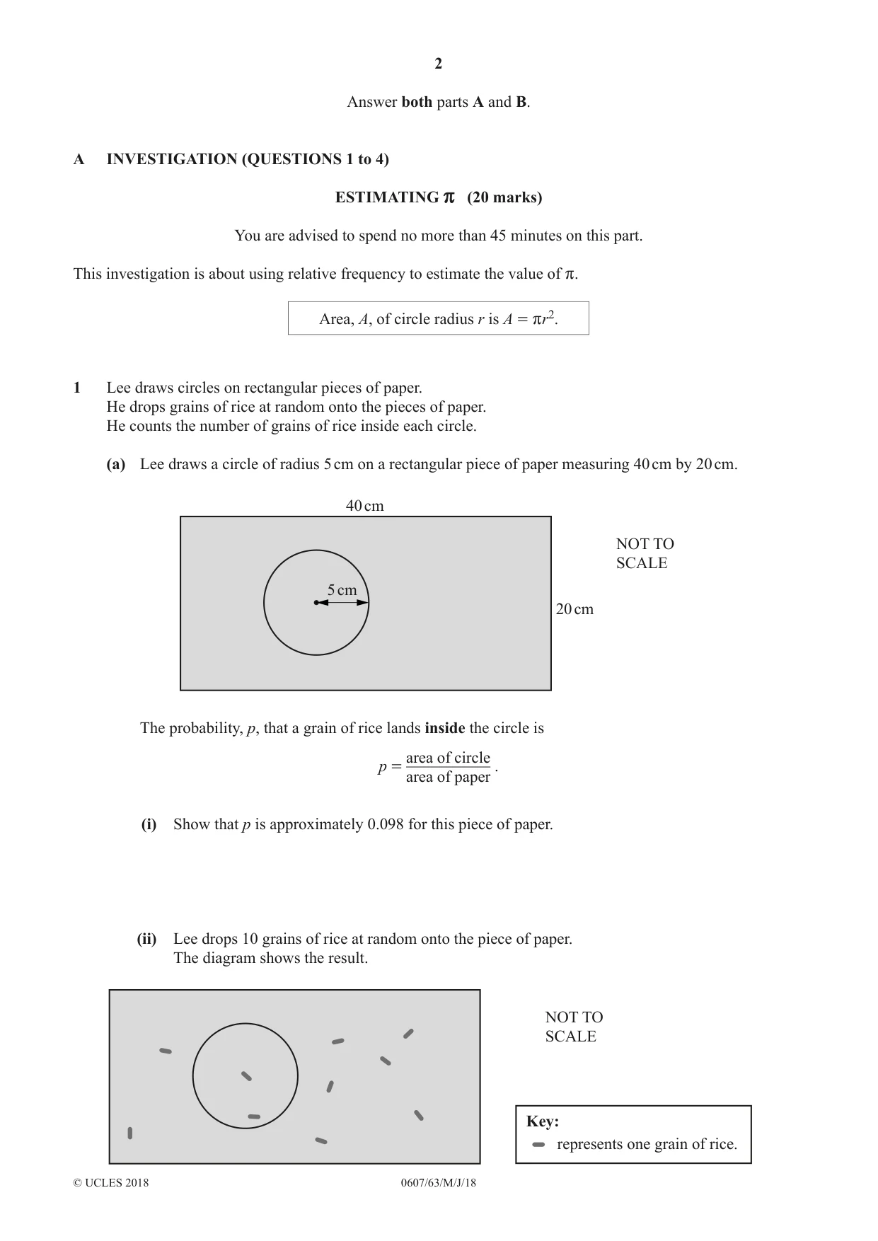 Cambridge IGCSE Mathematics - International 0607 2018 May/June Paper 6 · Variant 3 question paper, page 2 of 16