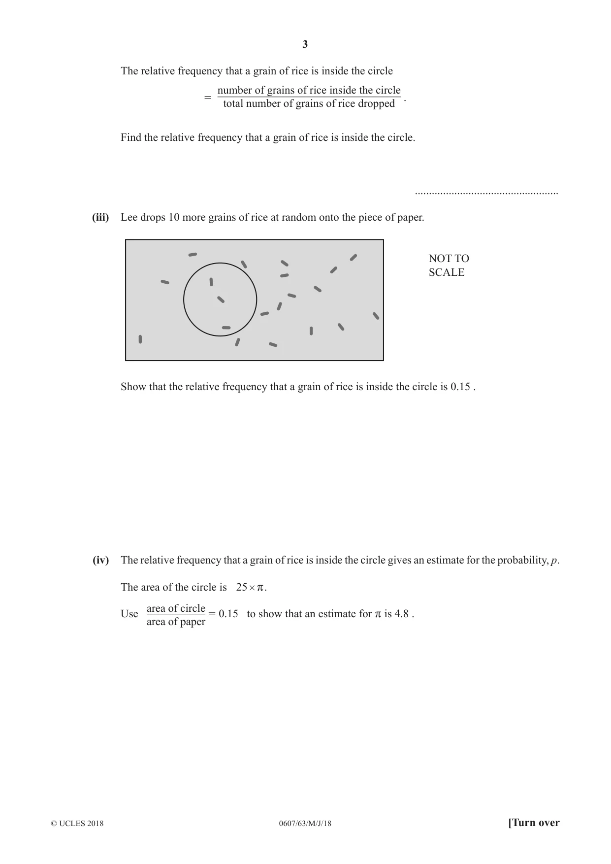 Cambridge IGCSE Mathematics - International 0607 2018 May/June Paper 6 · Variant 3 question paper, page 3 of 16