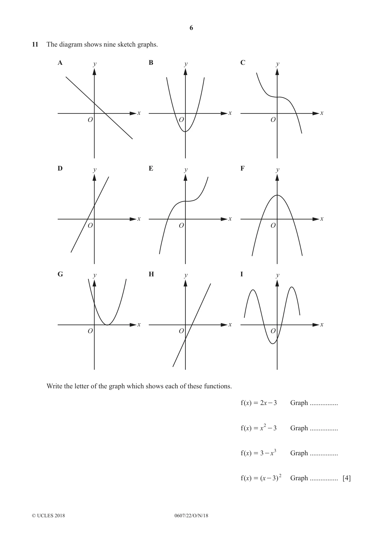 Cambridge IGCSE Mathematics - International 0607 2018 Oct/Nov Paper 2 · Variant 2 question paper, page 6 of 8