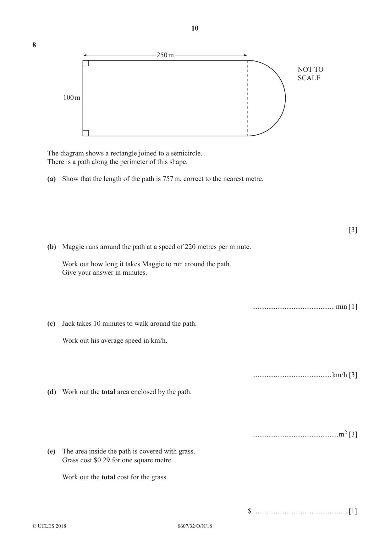 Cambridge IGCSE Mathematics - International 0607 2018 Oct/Nov Paper 3 · Variant 2 question paper, page 10 of 16