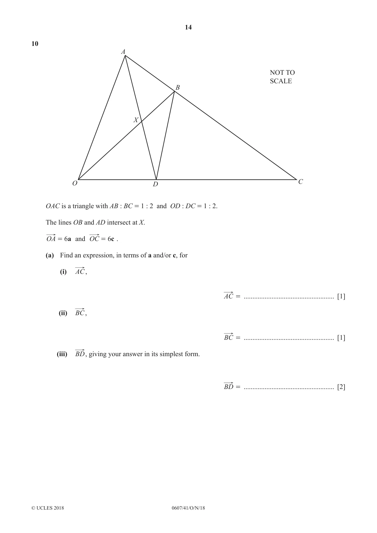 Cambridge IGCSE Mathematics - International 0607 2018 Oct/Nov Paper 4 · Variant 1 question paper, page 14 of 16