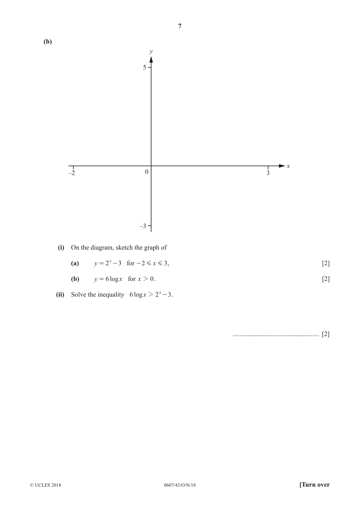 Cambridge IGCSE Mathematics - International 0607 2018 Oct/Nov Paper 4 · Variant 3 question paper, page 7 of 16