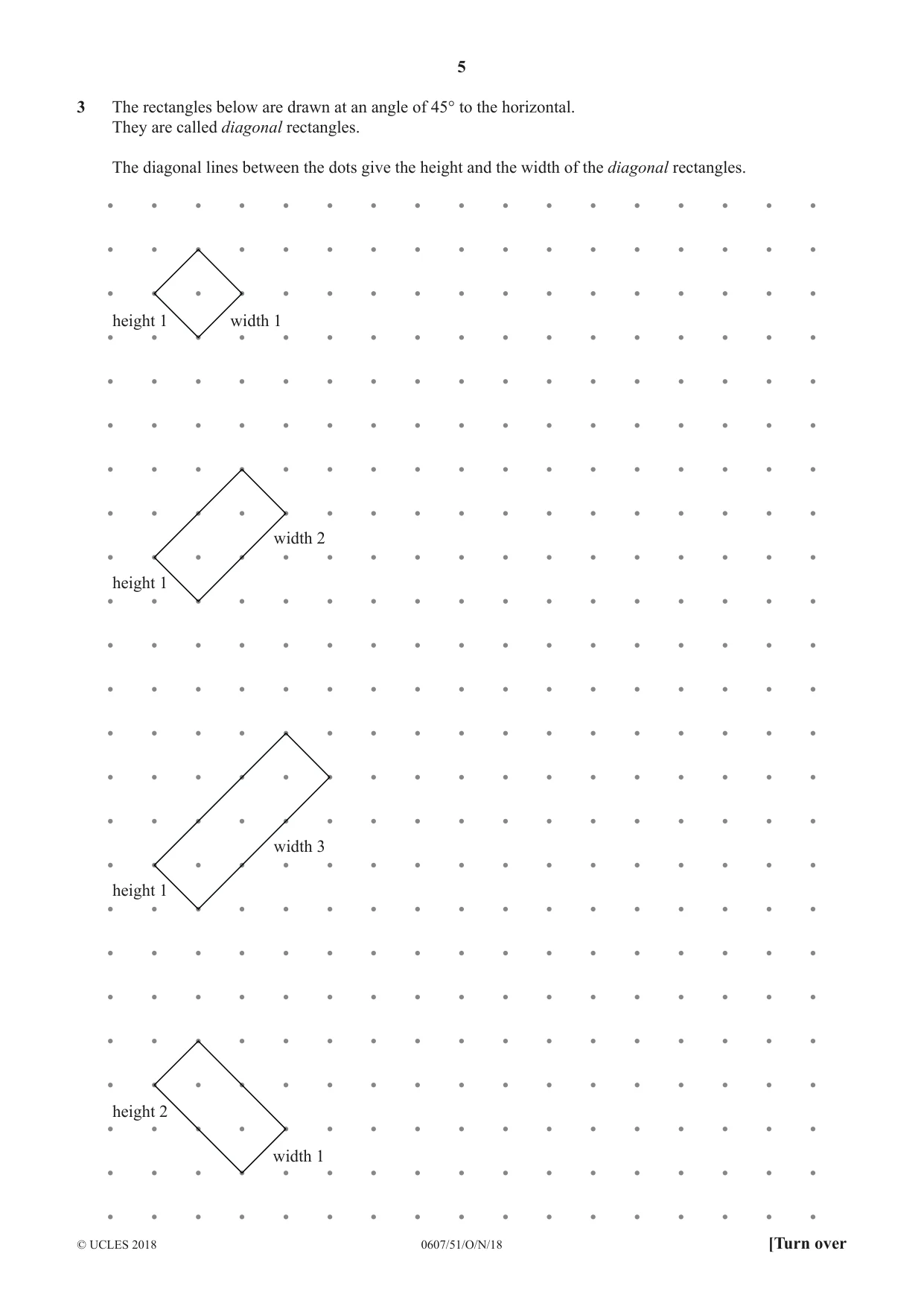 Cambridge IGCSE Mathematics - International 0607 2018 Oct/Nov Paper 5 · Variant 1 question paper, page 5 of 8