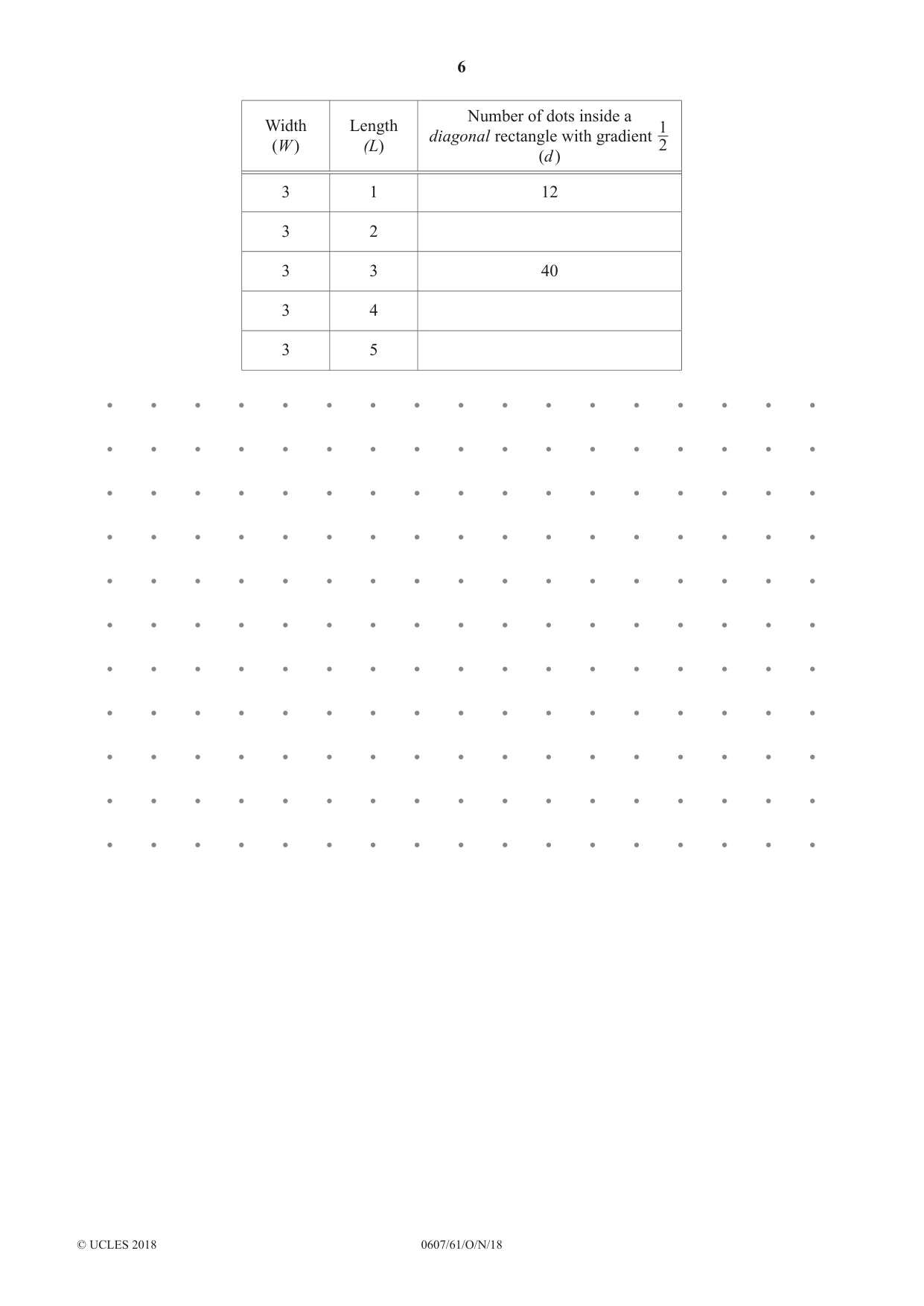 Cambridge IGCSE Mathematics - International 0607 2018 Oct/Nov Paper 6 · Variant 1 question paper, page 6 of 16