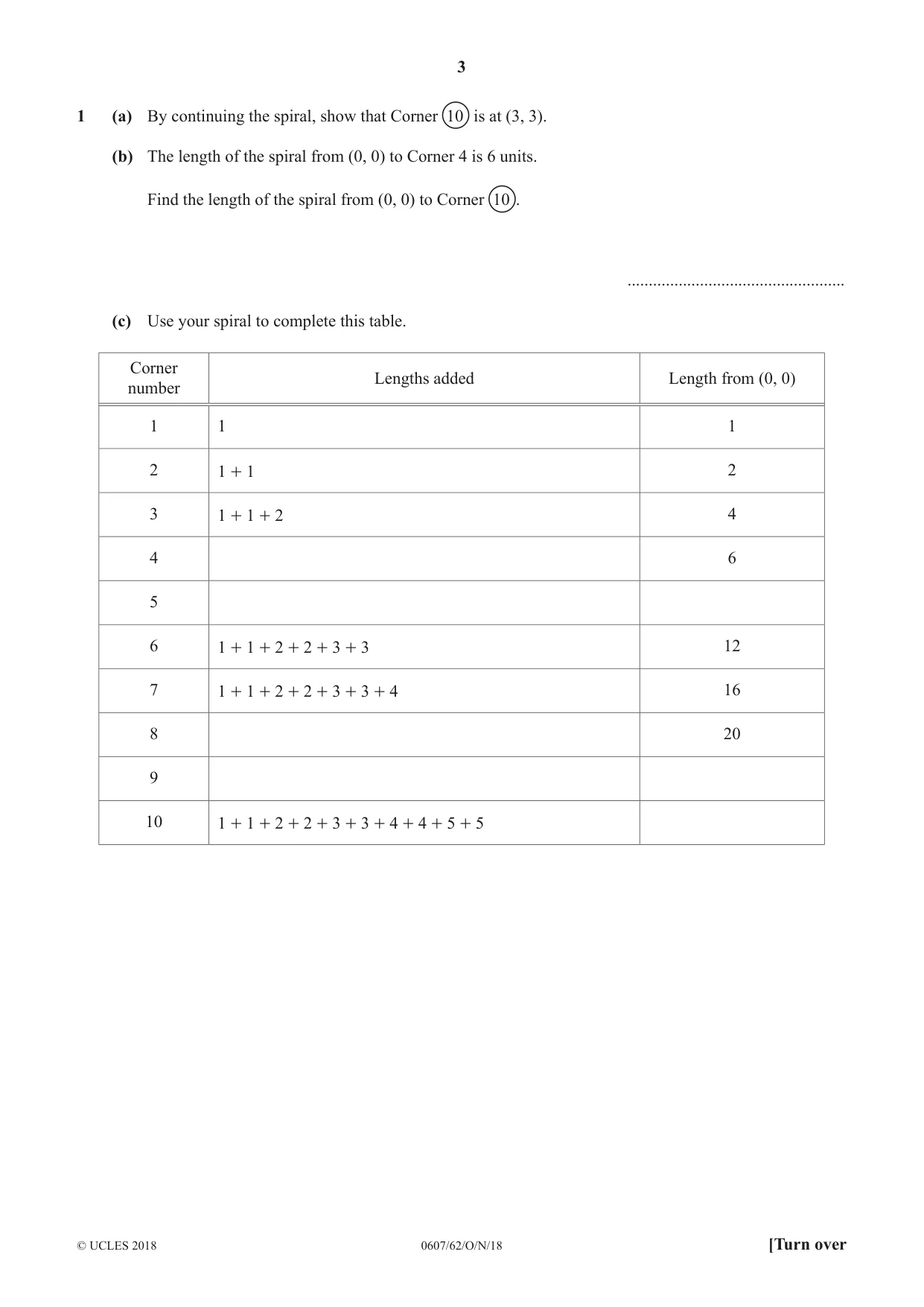 Cambridge IGCSE Mathematics - International 0607 2018 Oct/Nov Paper 6 · Variant 2 question paper, page 3 of 16