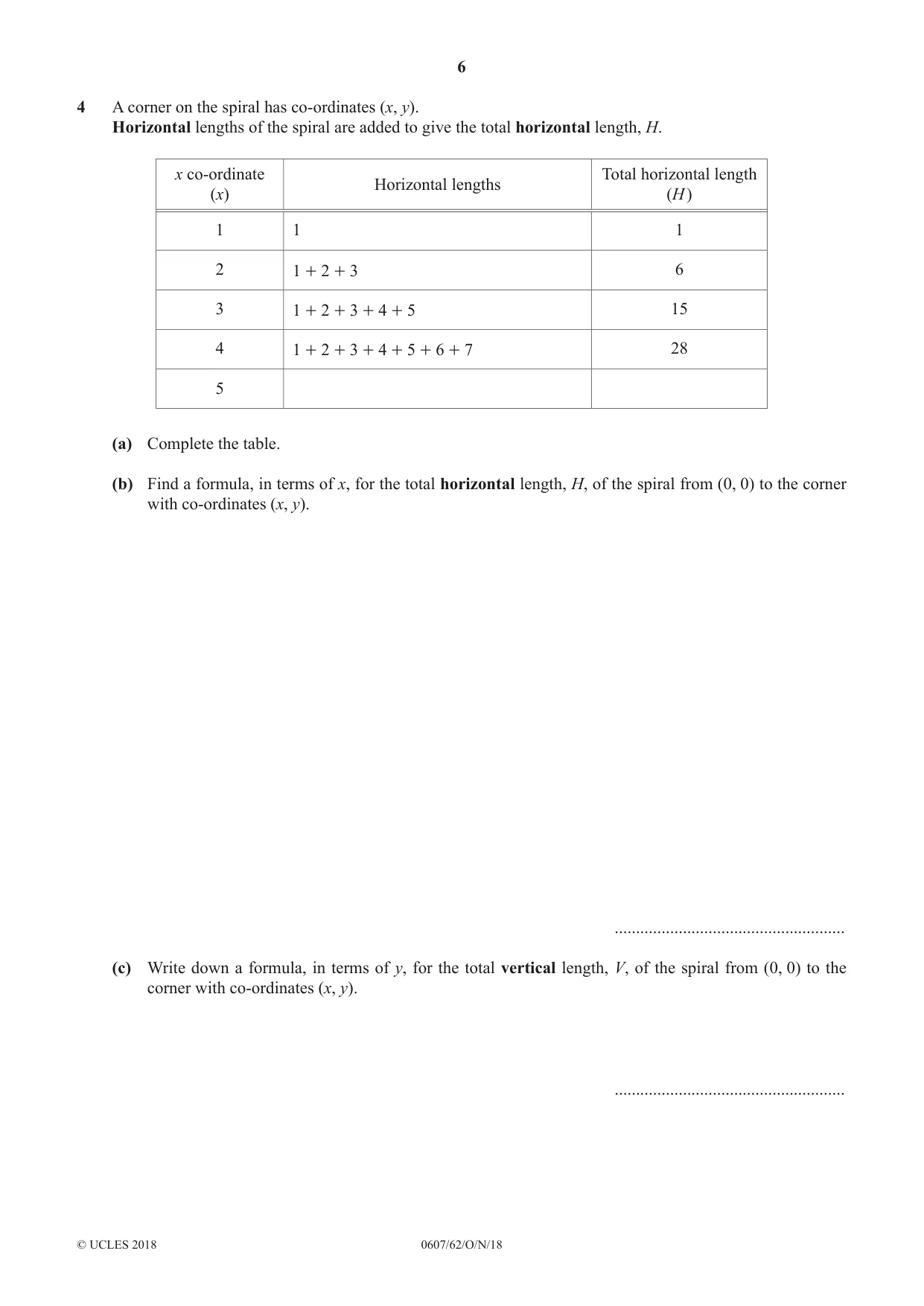 Cambridge IGCSE Mathematics - International 0607 2018 Oct/Nov Paper 6 · Variant 2 question paper, page 6 of 16