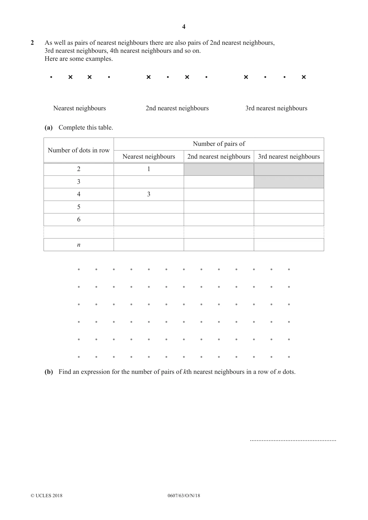 Cambridge IGCSE Mathematics - International 0607 2018 Oct/Nov Paper 6 · Variant 3 question paper, page 4 of 16