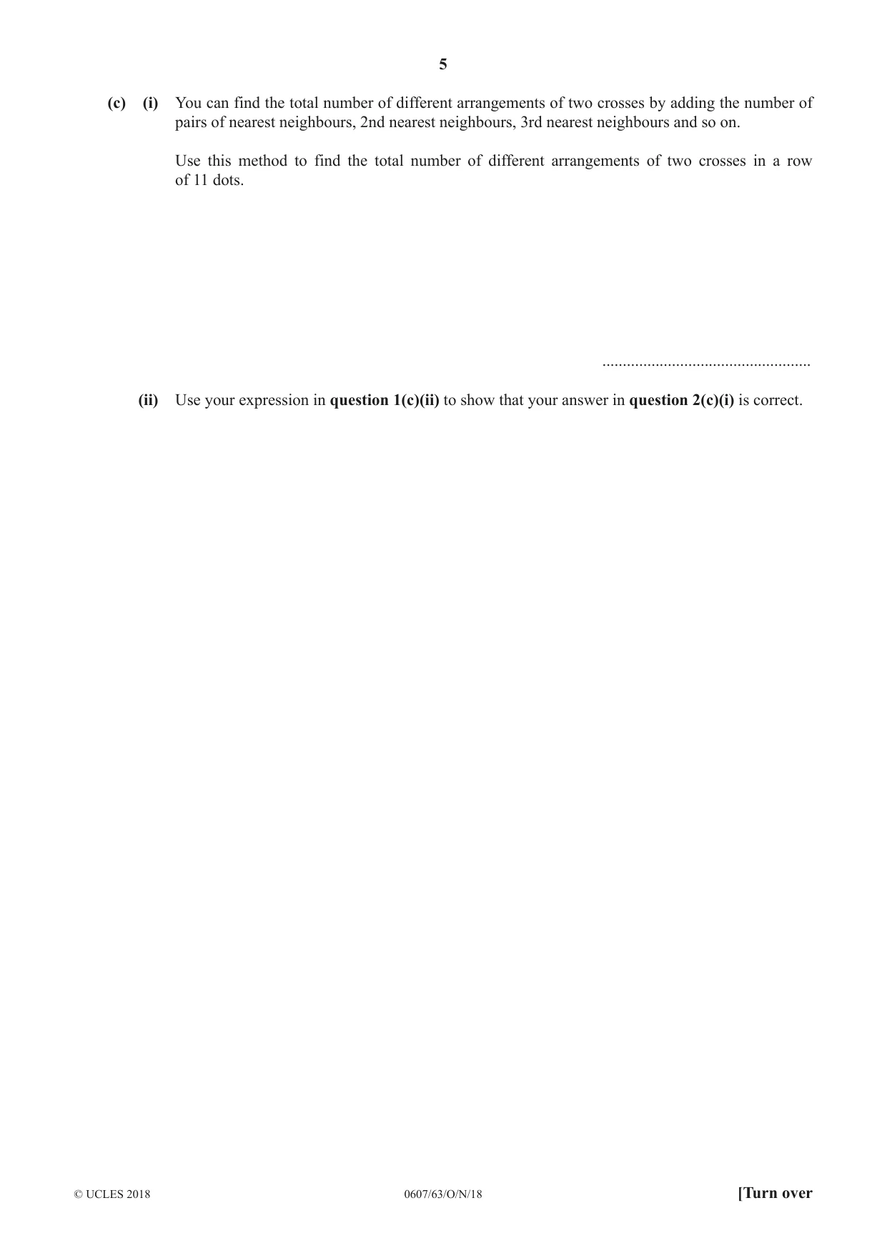 Cambridge IGCSE Mathematics - International 0607 2018 Oct/Nov Paper 6 · Variant 3 question paper, page 5 of 16