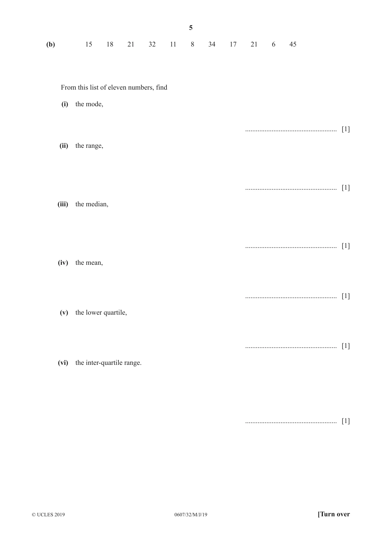 Cambridge IGCSE Mathematics - International 0607 2019 May/June Paper 3 · Variant 2 question paper, page 5 of 16