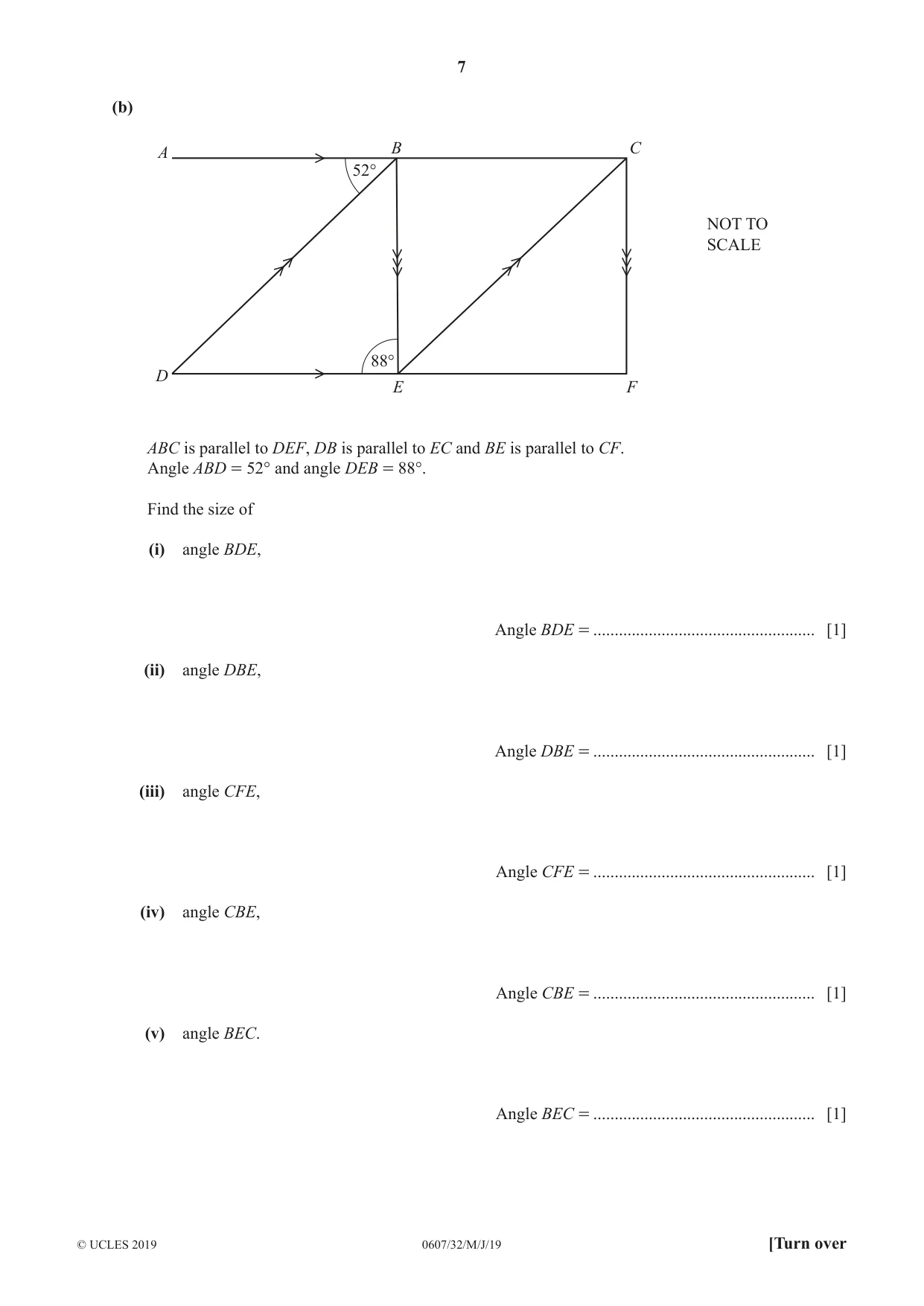 Cambridge IGCSE Mathematics - International 0607 2019 May/June Paper 3 · Variant 2 question paper, page 7 of 16