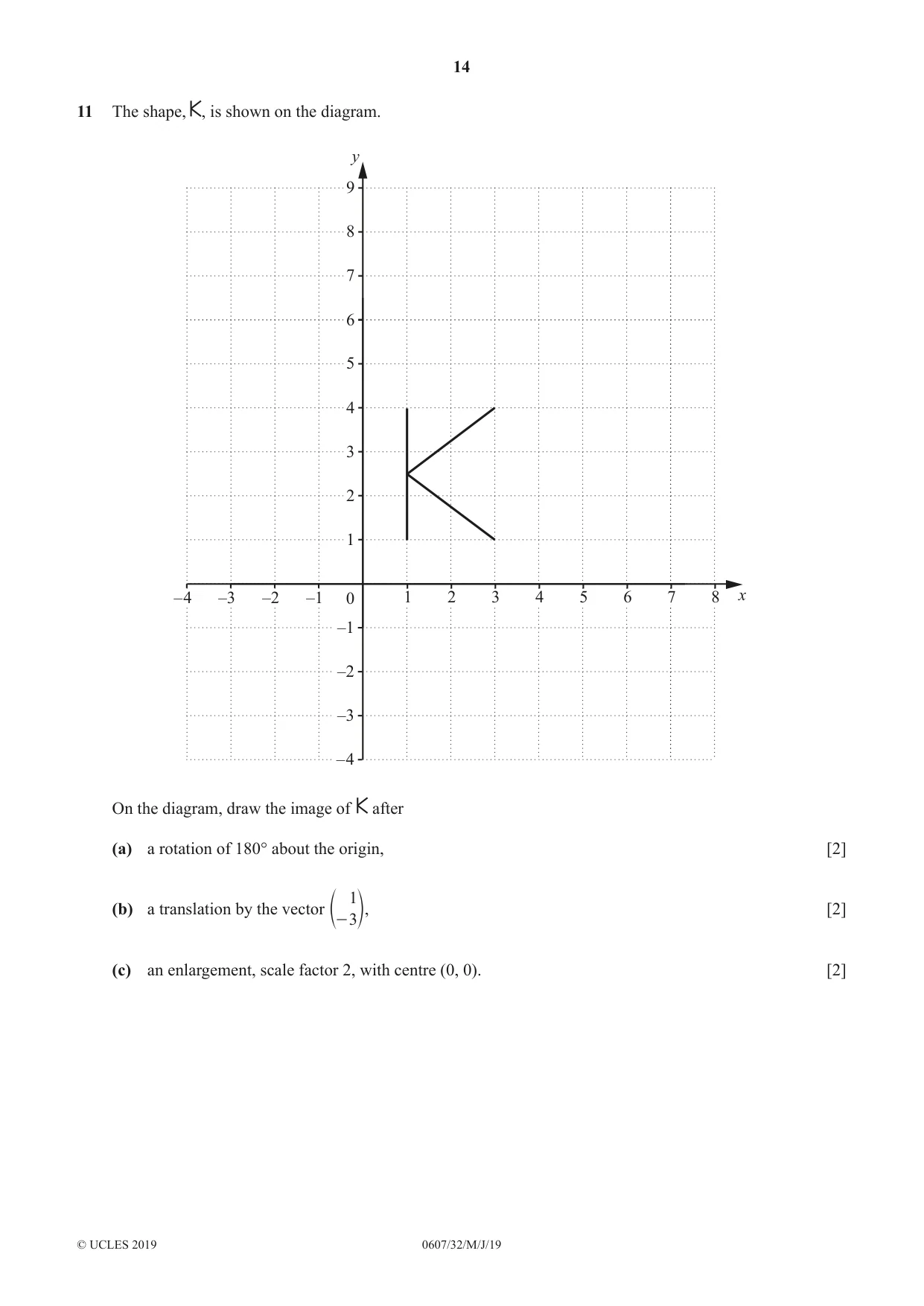 Cambridge IGCSE Mathematics - International 0607 2019 May/June Paper 3 · Variant 2 question paper, page 14 of 16