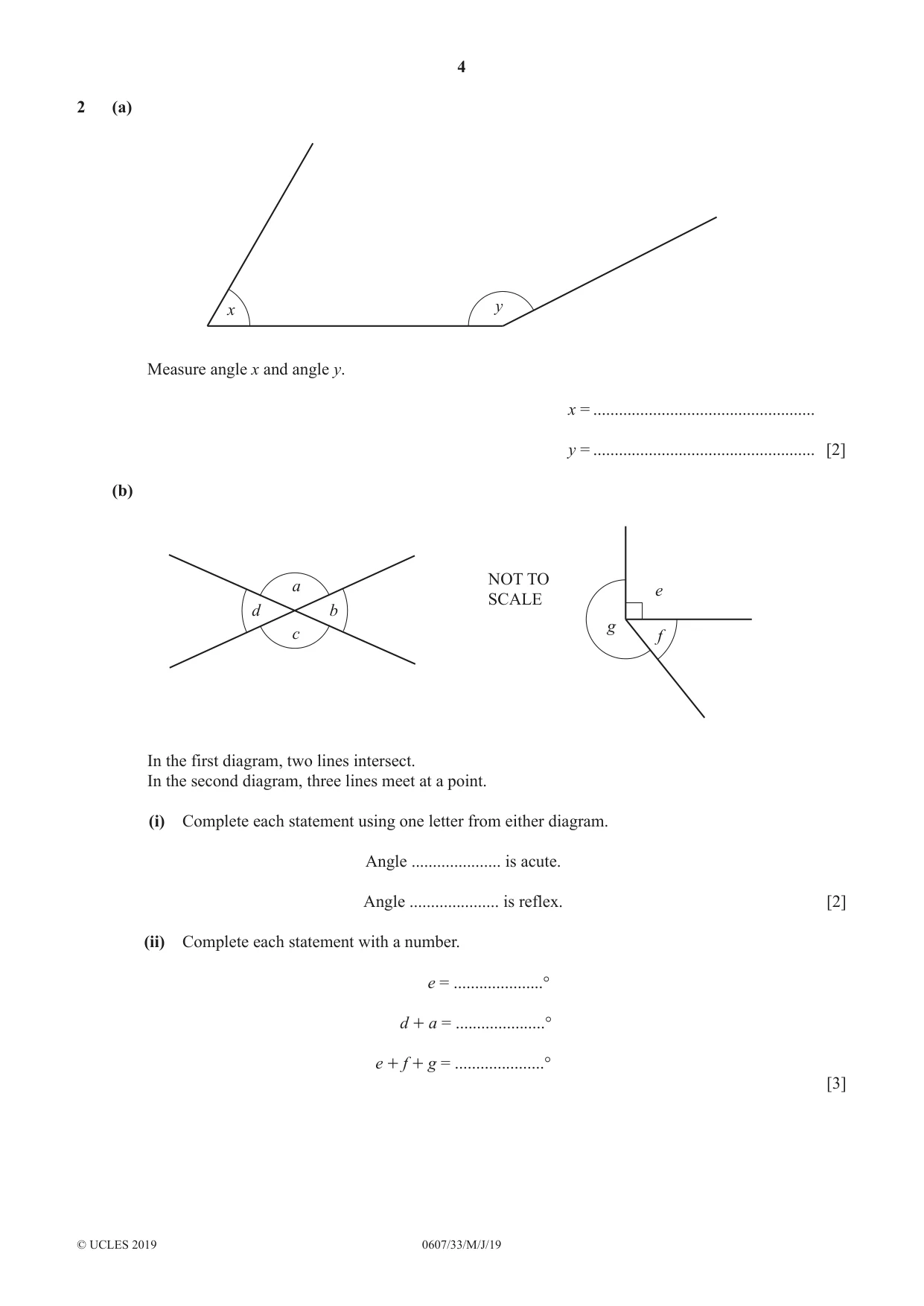 Cambridge IGCSE Mathematics - International 0607 2019 May/June Paper 3 · Variant 3 question paper, page 4 of 20