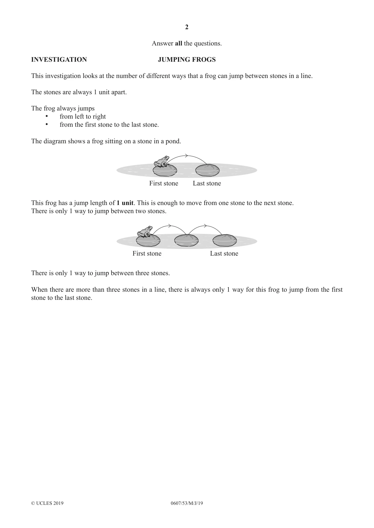 Cambridge IGCSE Mathematics - International 0607 2019 May/June Paper 5 · Variant 3 question paper, page 2 of 12