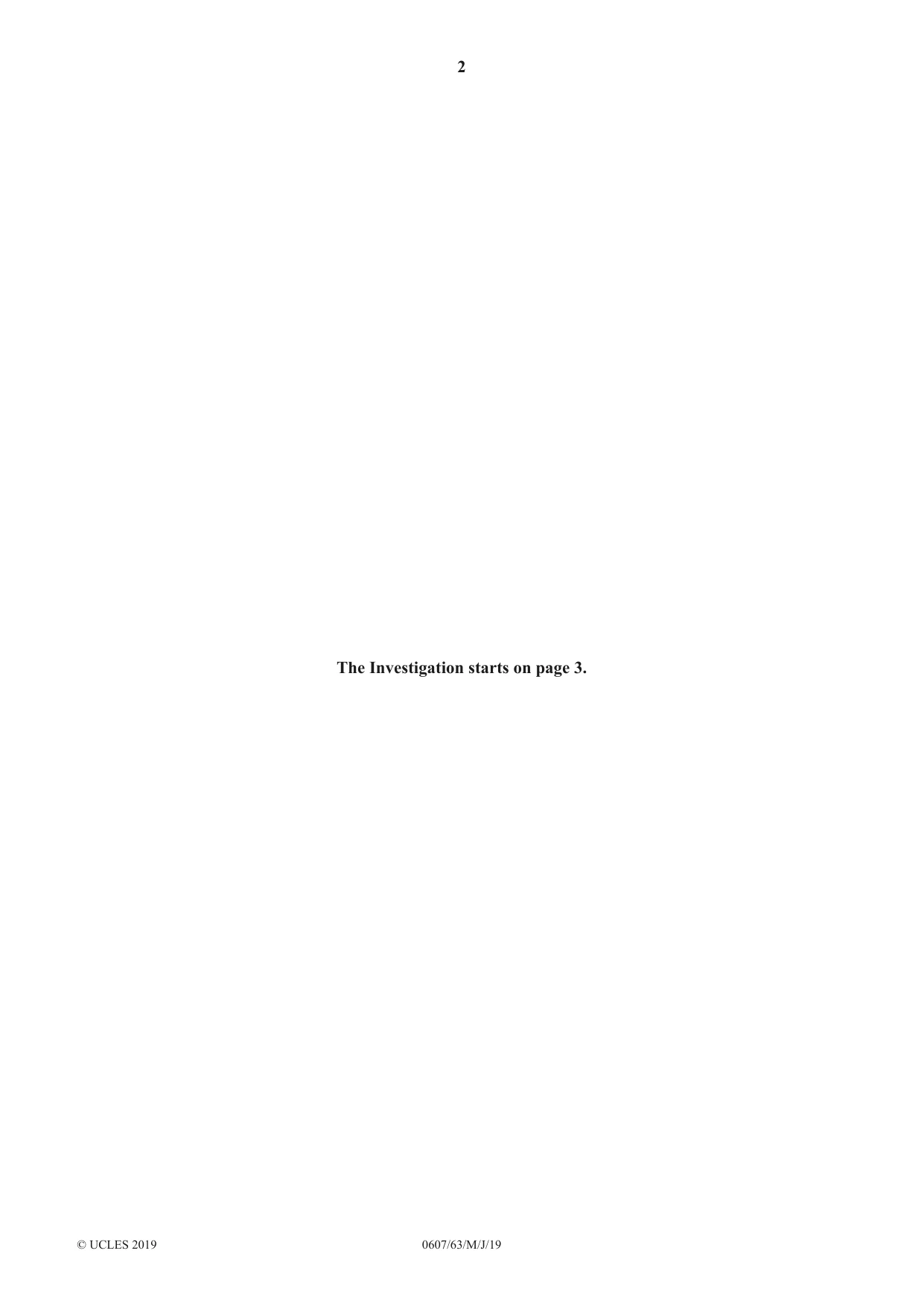 Cambridge IGCSE Mathematics - International 0607 2019 May/June Paper 6 · Variant 3 question paper, page 2 of 16