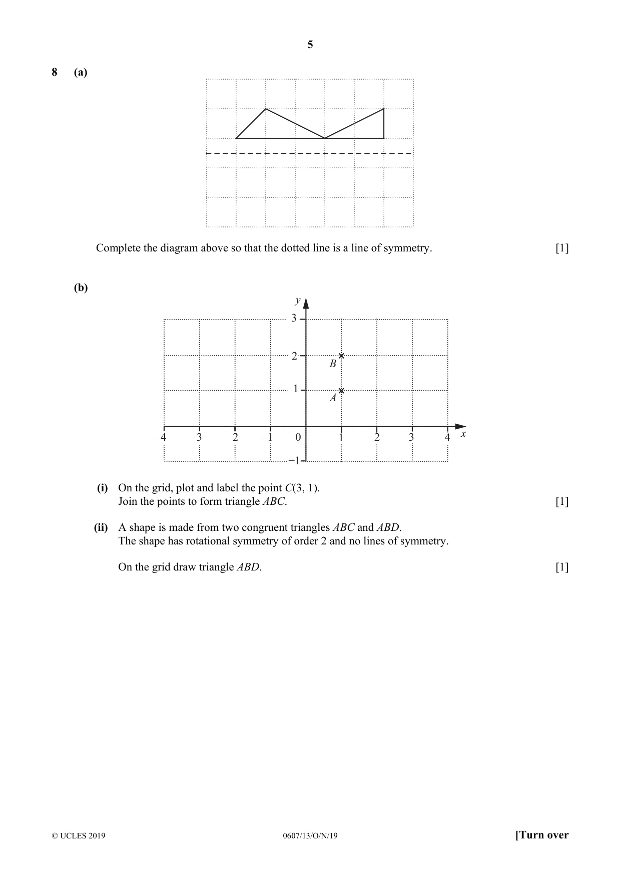 Cambridge IGCSE Mathematics - International 0607 2019 Oct/Nov Paper 1 · Variant 3 question paper, page 5 of 12