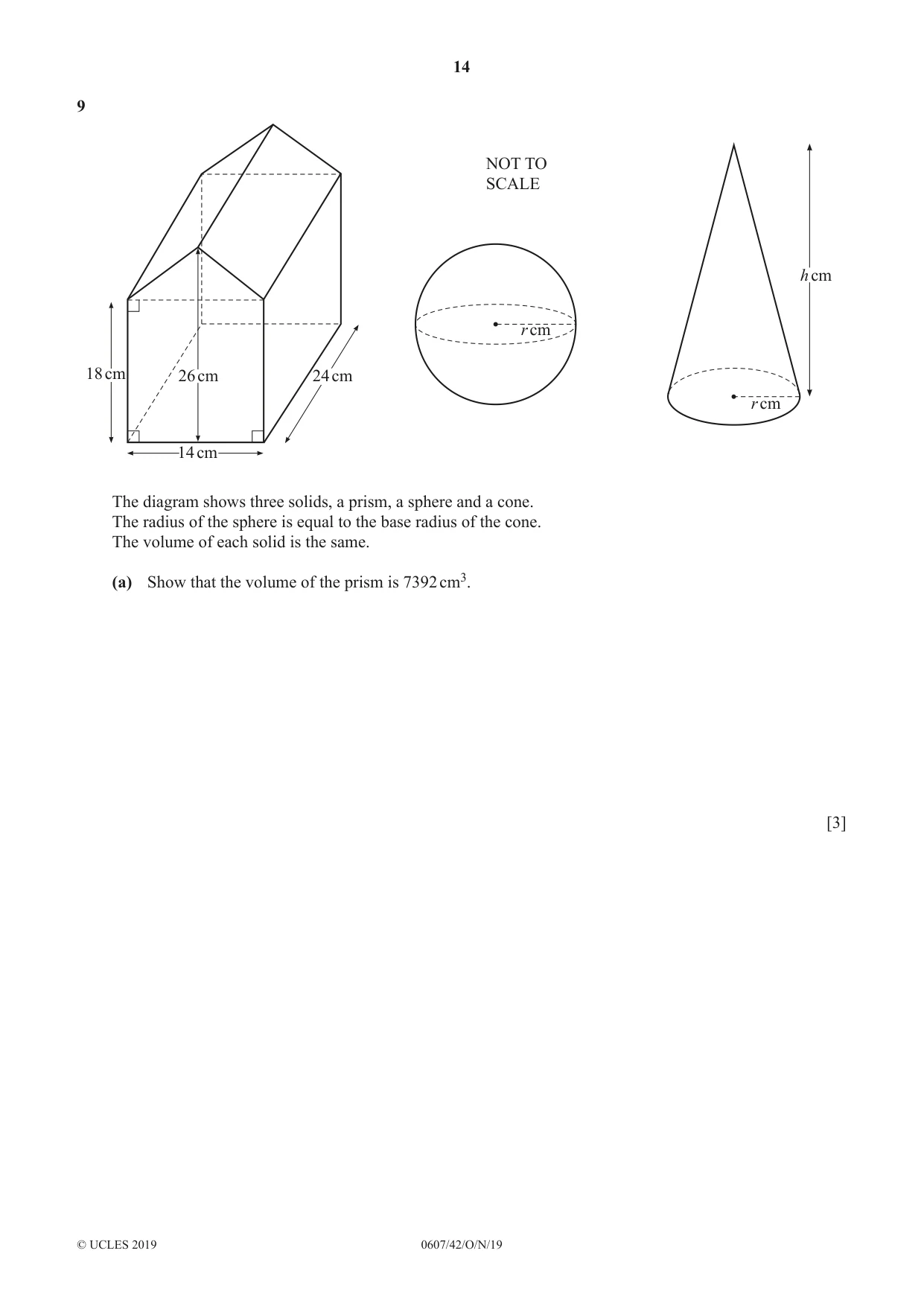 Cambridge IGCSE Mathematics - International 0607 2019 Oct/Nov Paper 4 · Variant 2 question paper, page 14 of 20