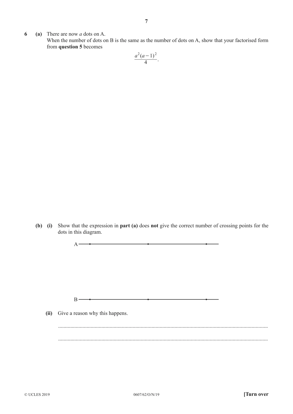 Cambridge IGCSE Mathematics - International 0607 2019 Oct/Nov Paper 6 · Variant 2 question paper, page 7 of 16