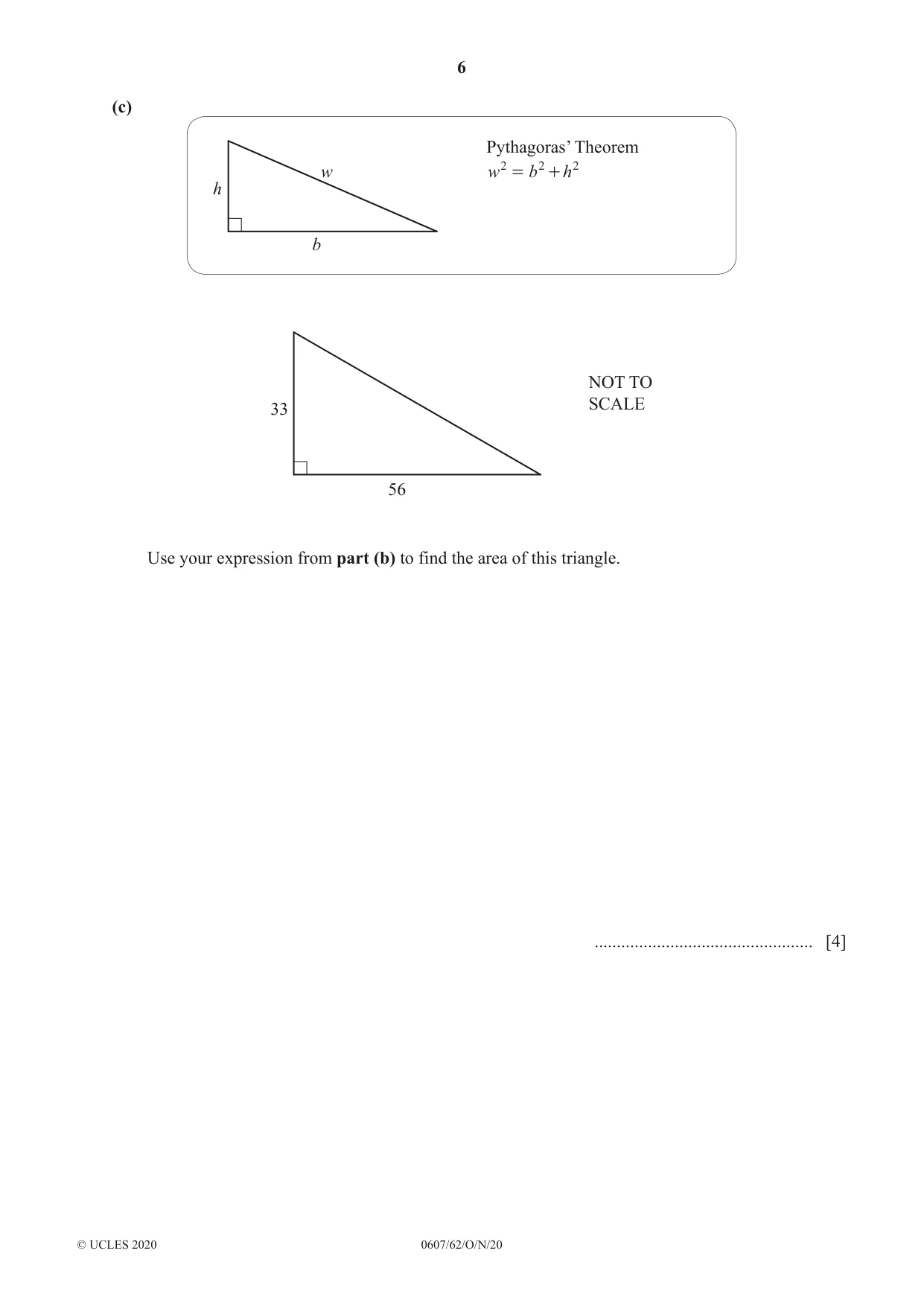 Cambridge IGCSE Mathematics - International 0607 2020 Oct/Nov Paper 6 · Variant 2 question paper, page 6 of 16
